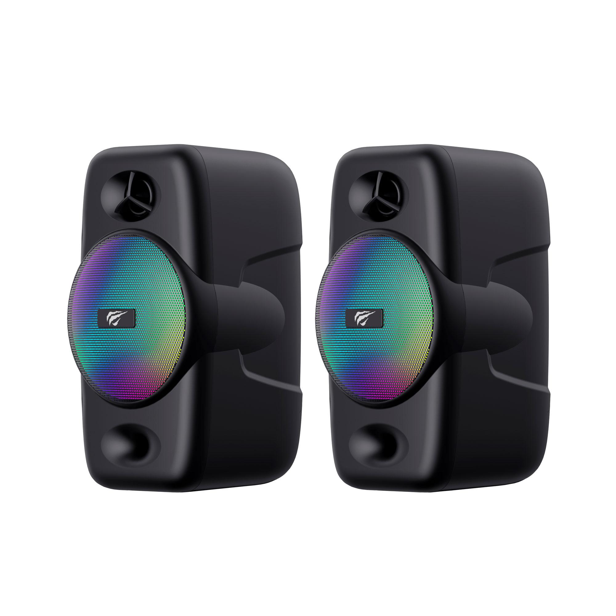 Стерео колонки ігрові HAVIT HV-SK213 USB RGB Black — фото 3 з 5