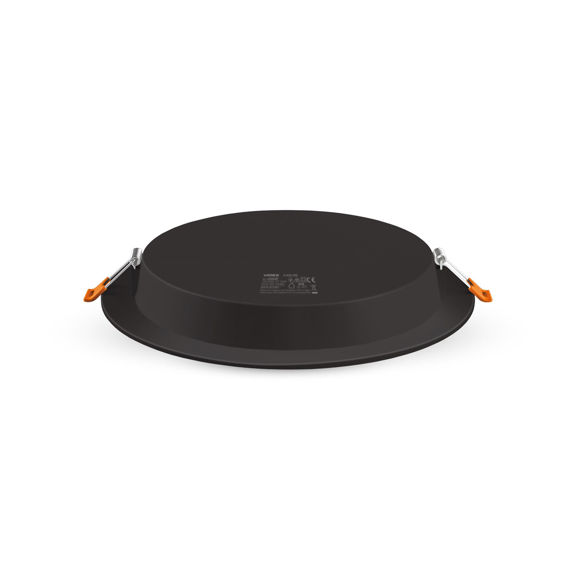 LED світильник Back вбудований круглий VIDEX 20W 5000K Black — фото 2 з 5