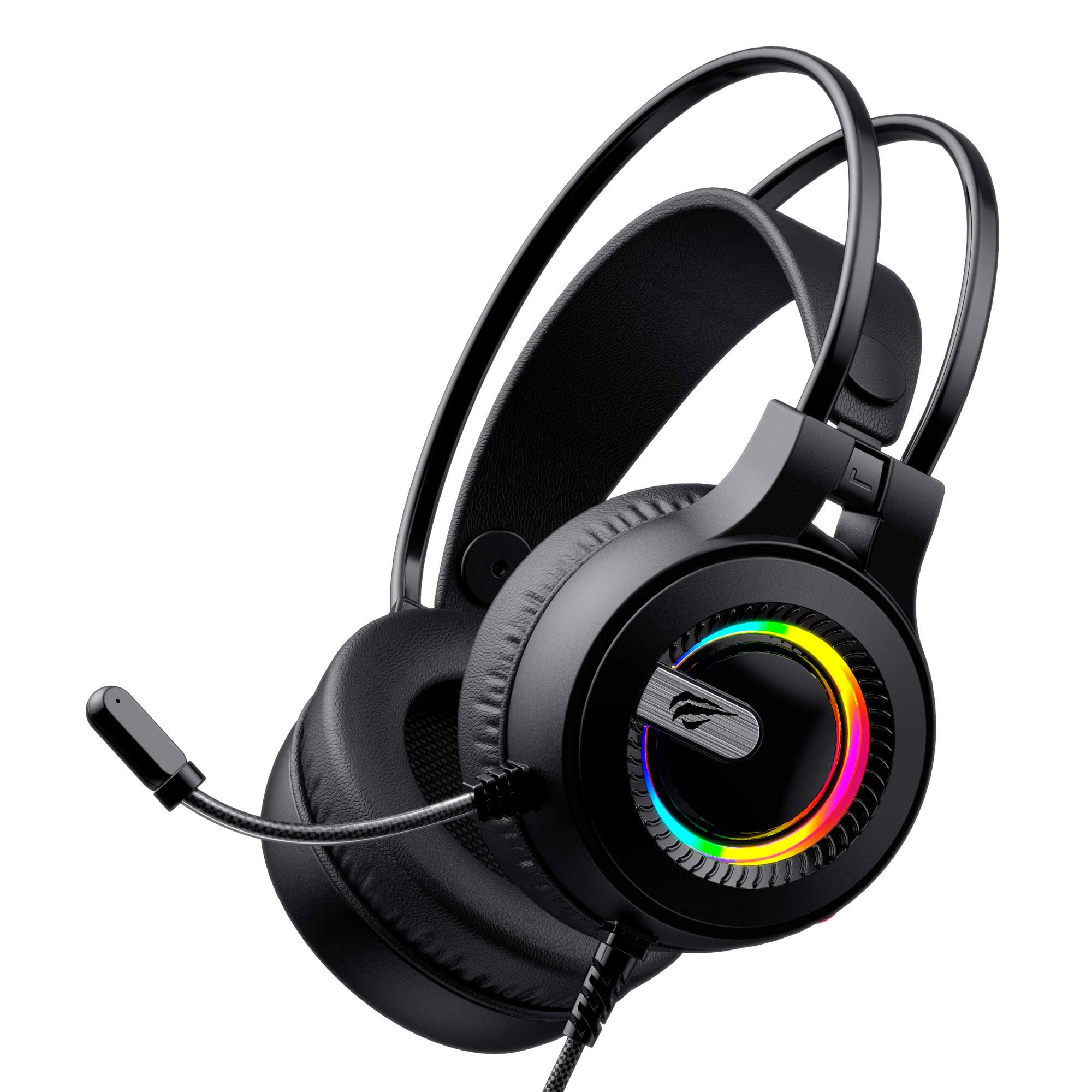 Ігрові навушники з мікрофоном HAVIT HV-H2040d RGB Black — фото 5 з 5