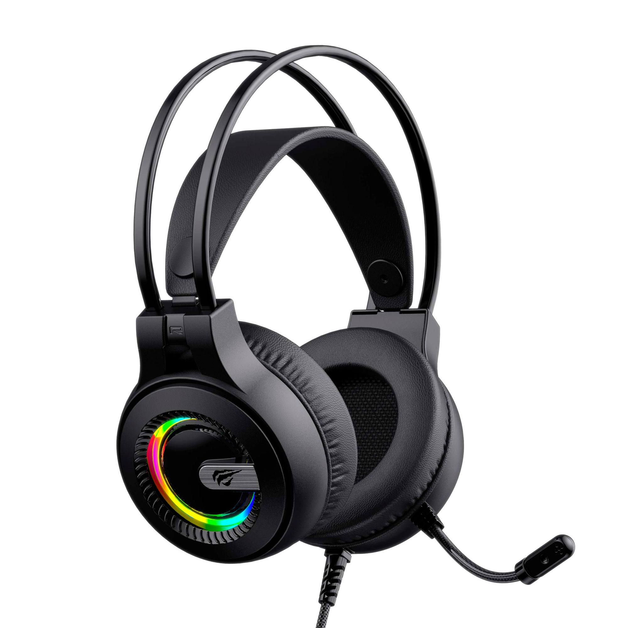 Ігрові навушники з мікрофоном HAVIT HV-H2040d RGB Black — фото 2 з 5