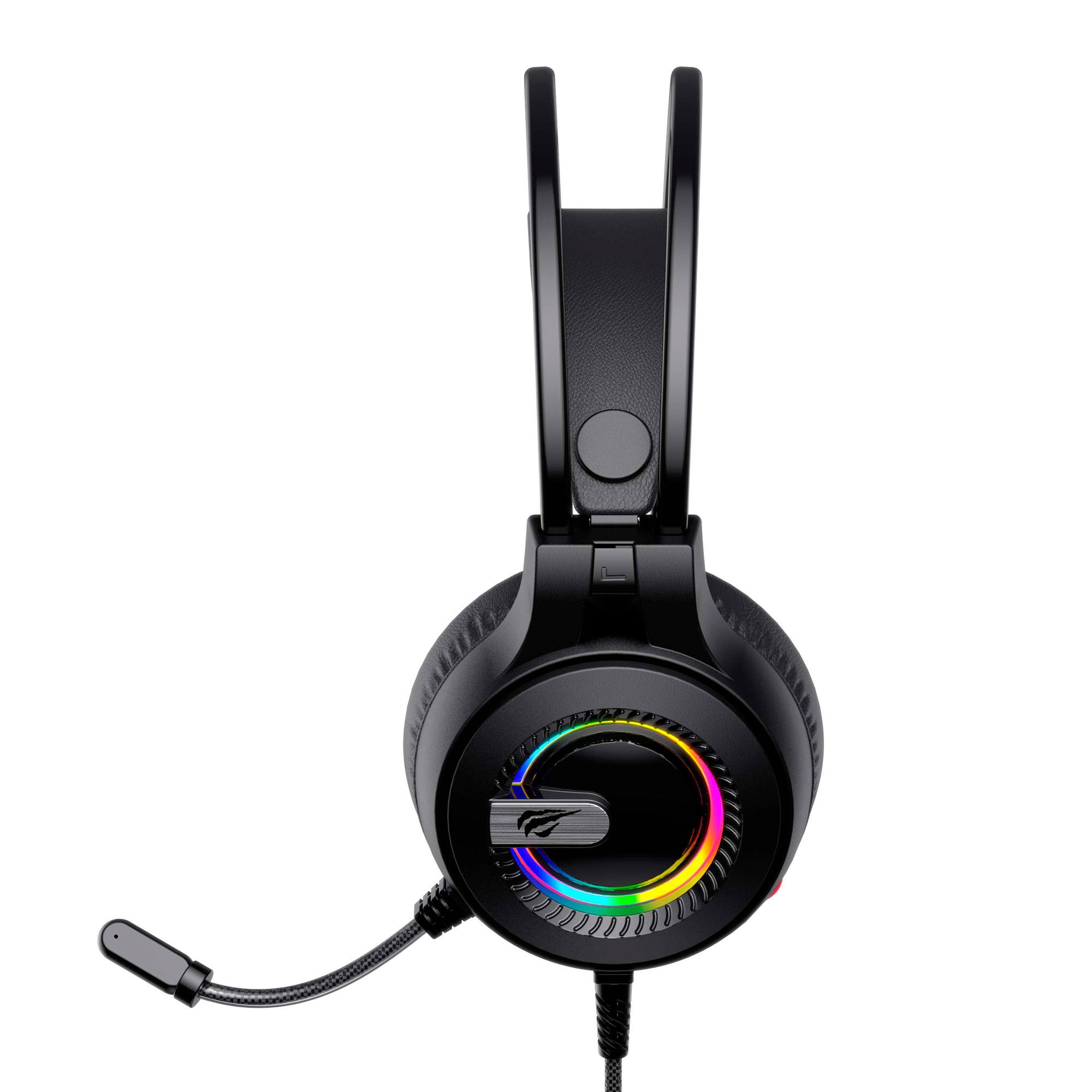 Ігрові навушники з мікрофоном HAVIT HV-H2040d RGB Black — фото 4 з 5