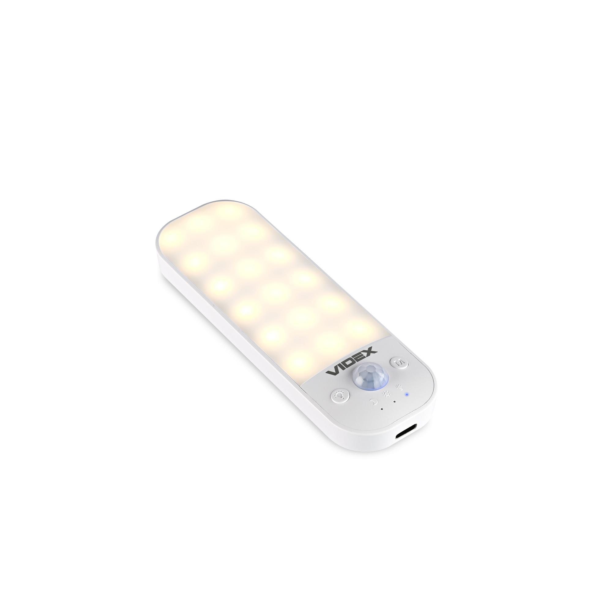 LED Світильник акумуляторний з датчиком руху VIDEX VL-NL014W-S — photo 9 of 12