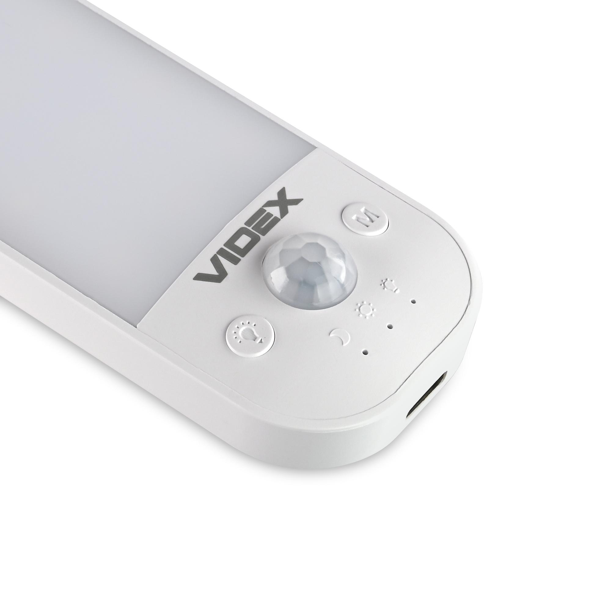 LED Світильник акумуляторний з датчиком руху VIDEX VL-NL014W-S — photo 4 of 12