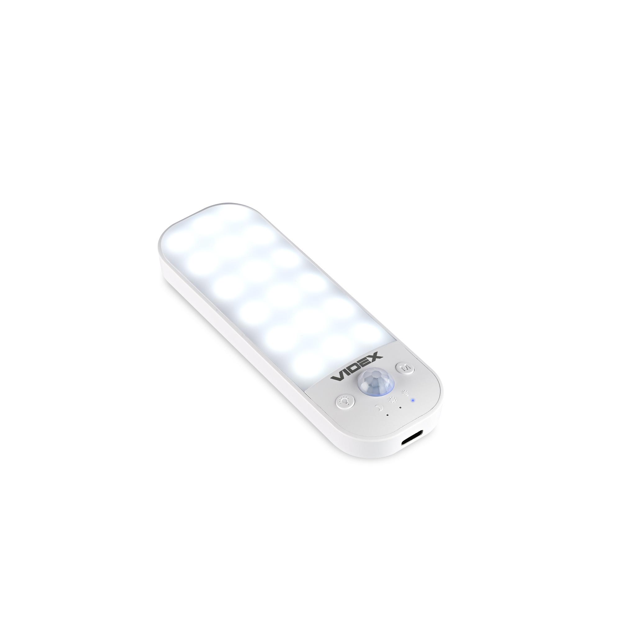 LED Світильник акумуляторний з датчиком руху VIDEX VL-NL014W-S — photo 7 of 12
