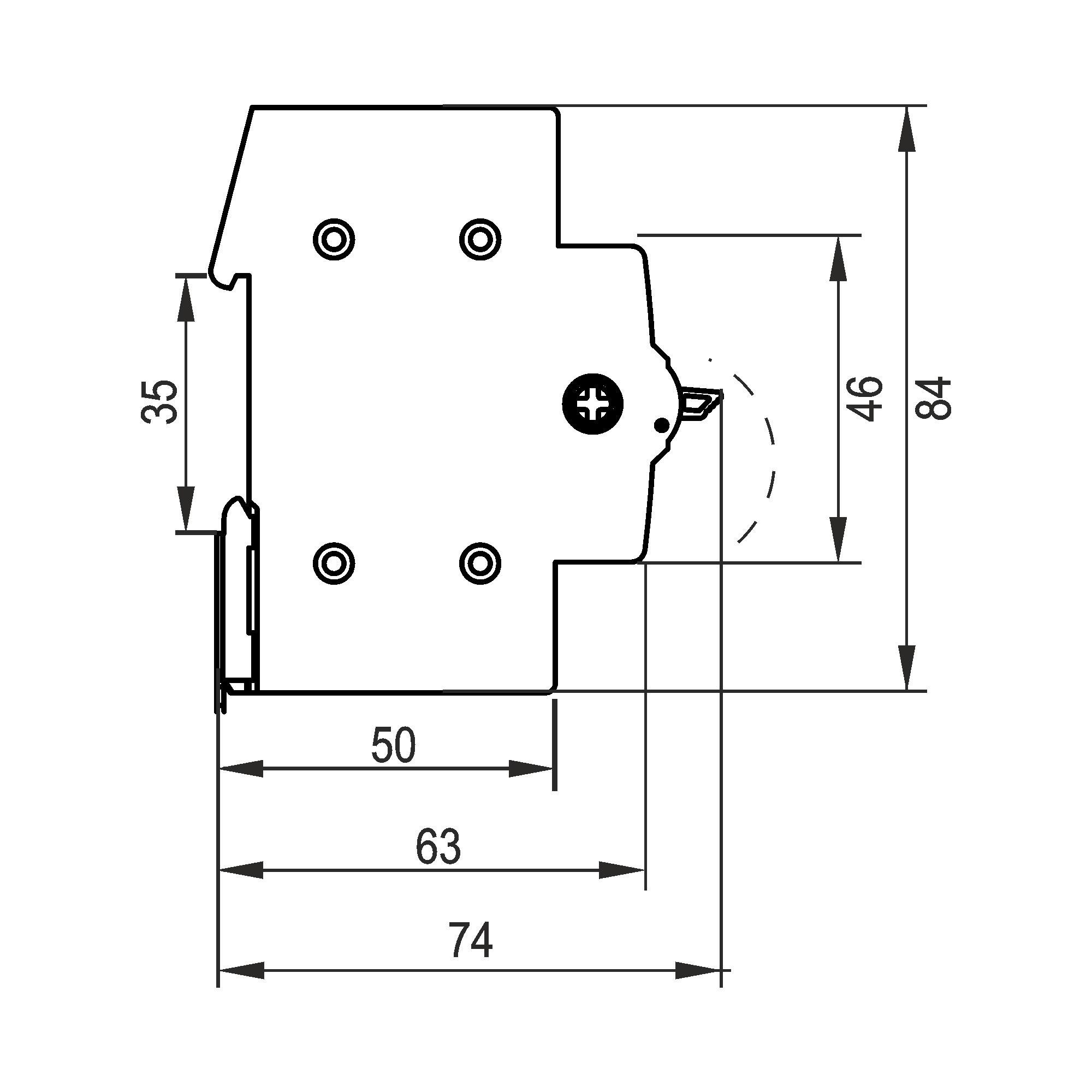 Перемикач навантаження 3п 63А VF-RS-PN363 VIDEX RESIST — фото 4 з 5
