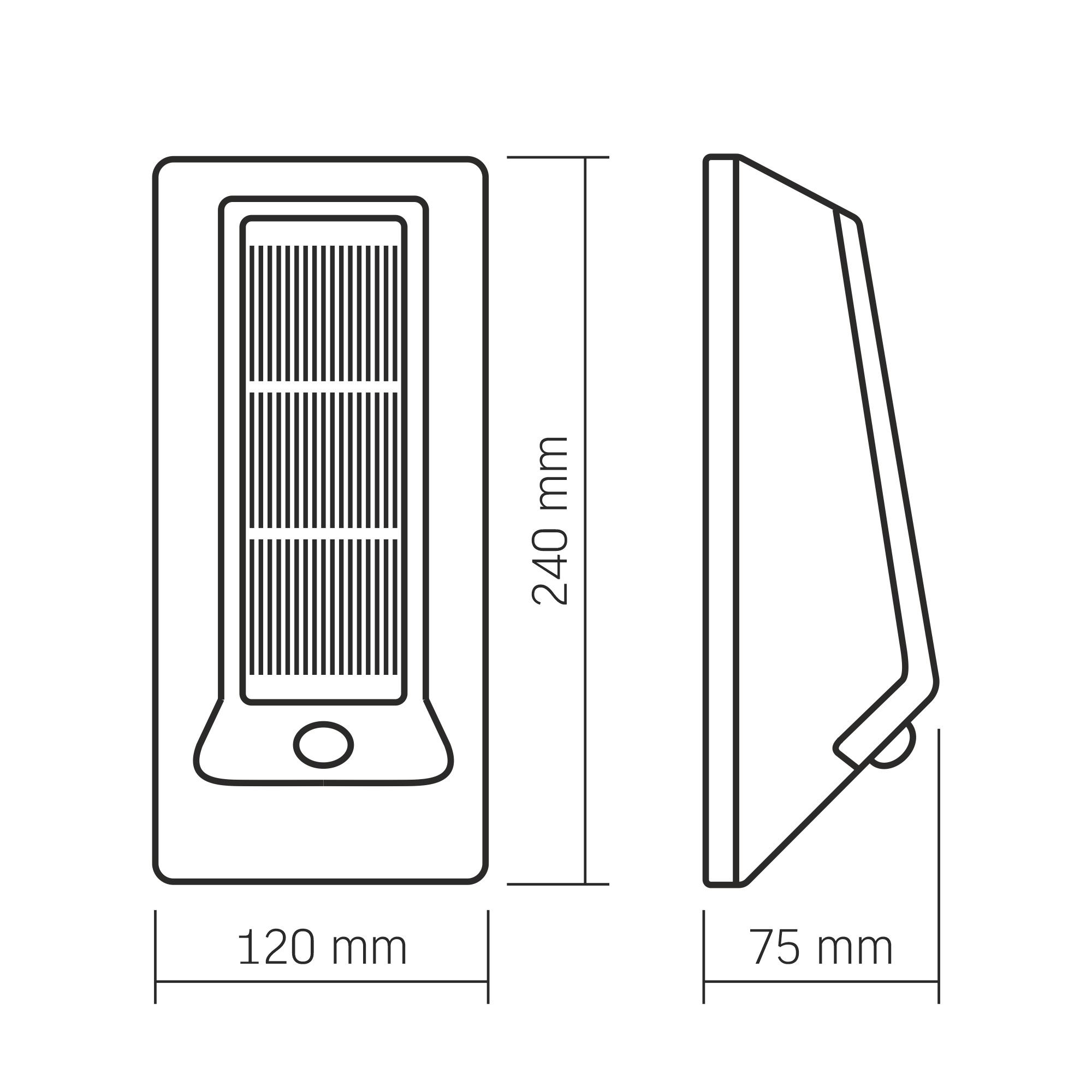 LED світильник автономний настінний IP54 VIDEX VL-BHSO-003-S 500Lm 5000K — фото 10 з 10