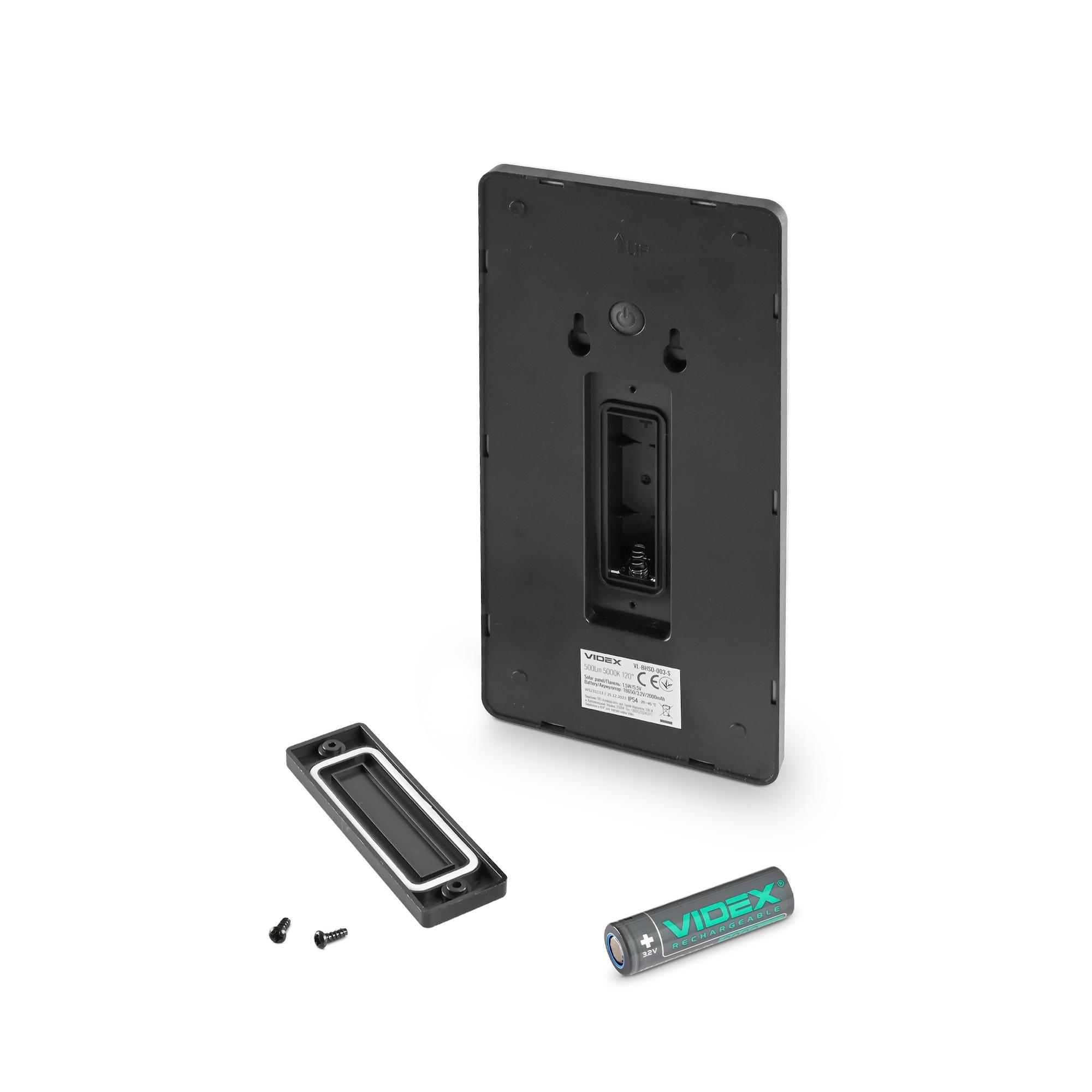 LED світильник автономний настінний IP54 VIDEX VL-BHSO-003-S 500Lm 5000K — фото 7 з 10