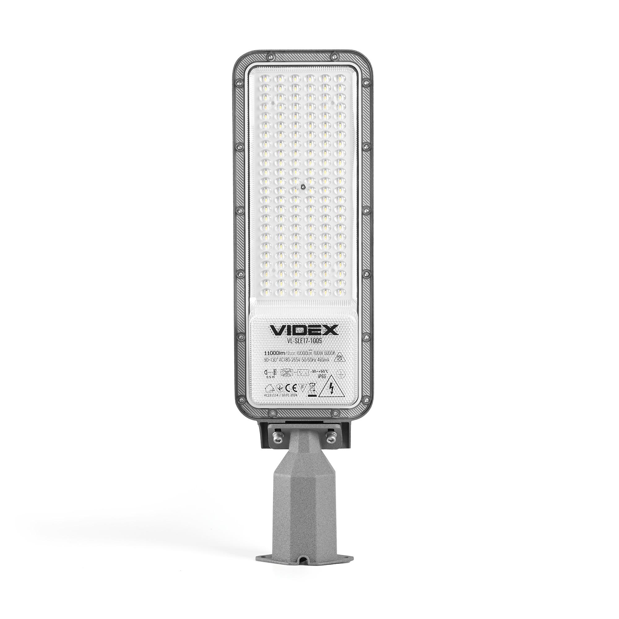 LED ліхтар вуличний VIDEX IP65 SLE17 100W 11000Lm 5000K 220V — фото 3 з 8