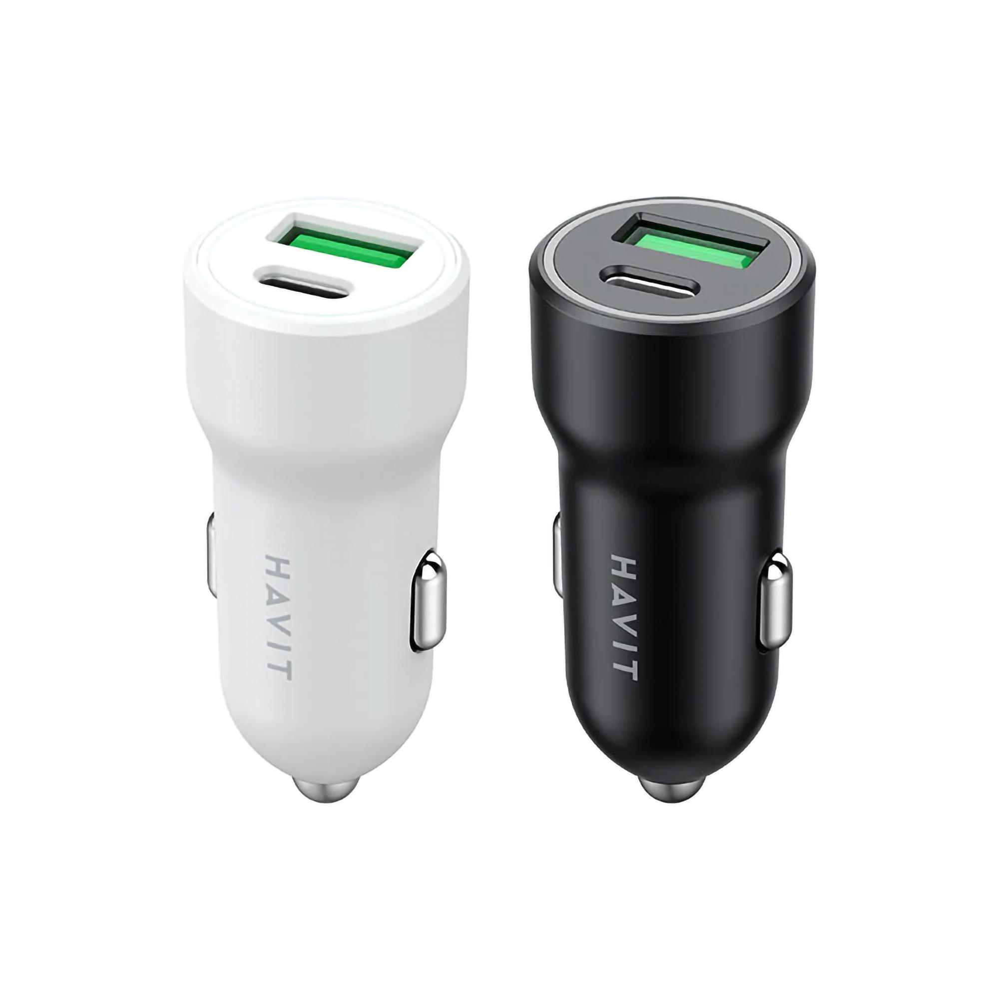 Автомобільний зарядний пристрій HAVIT HV-CC613 20W USB+USB-C — фото 10 з 10