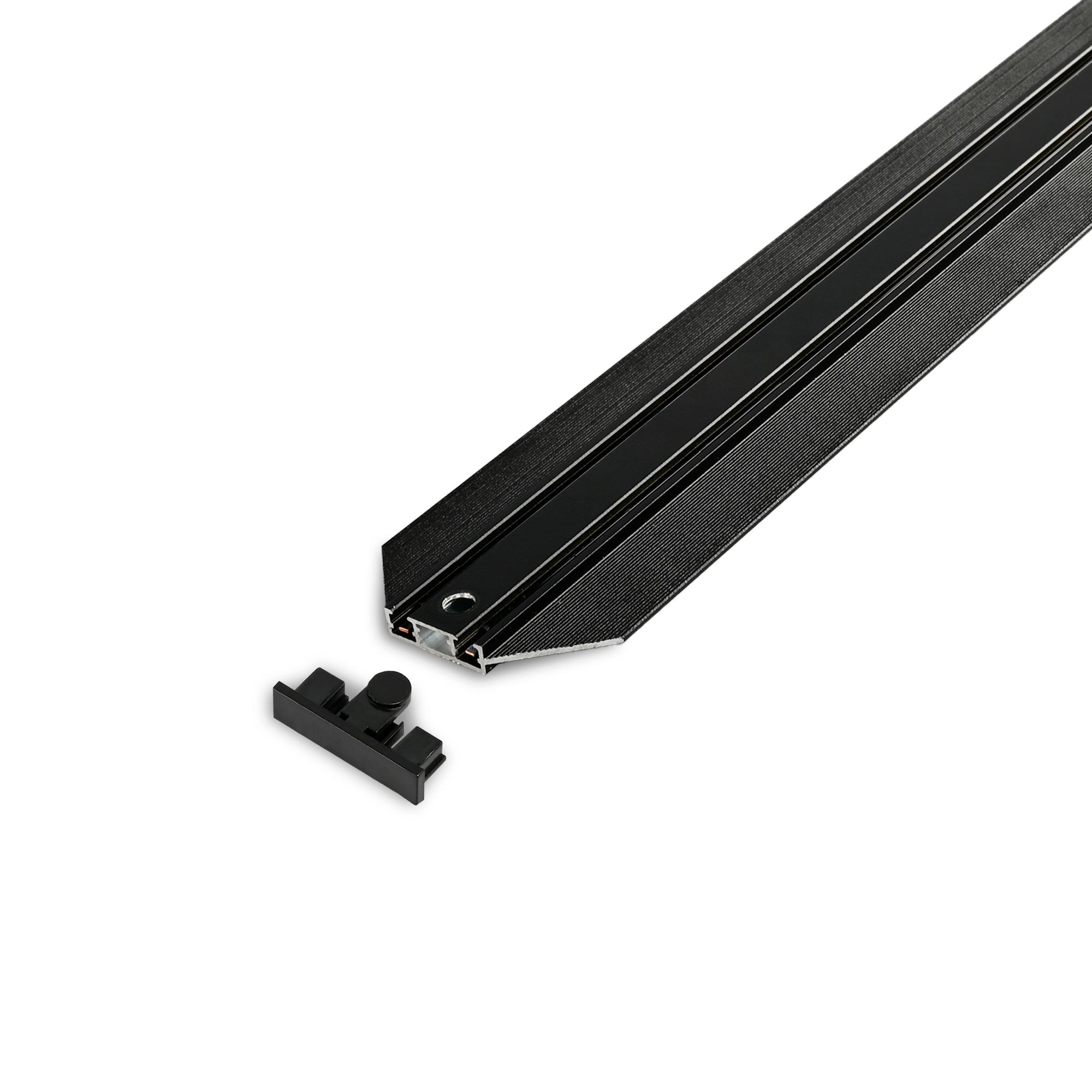 Магнітний шинопровід трековий врізний VIDEX FTR20B 2м чорний — фото 3 з 5