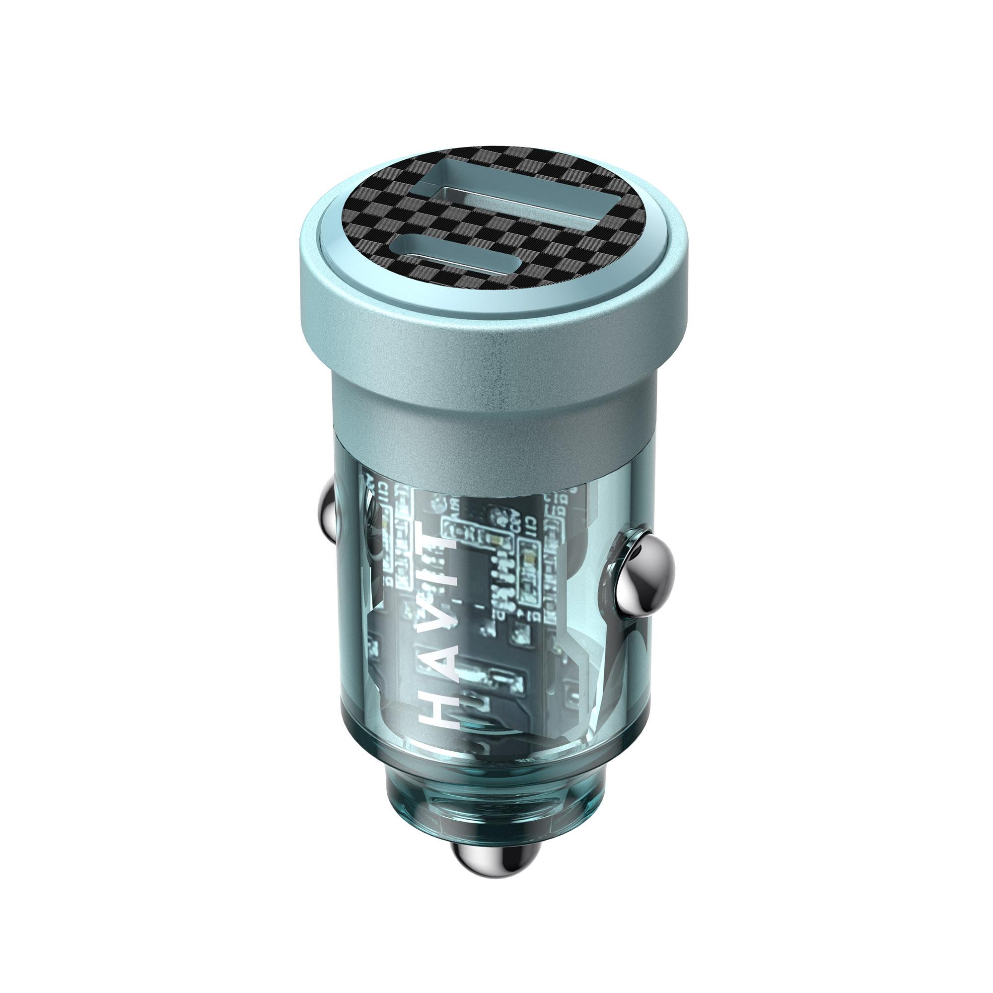 Автомобільний зарядний пристрій HAVIT HV-CC2016 30W USB+USB-C — фото 1 з 1