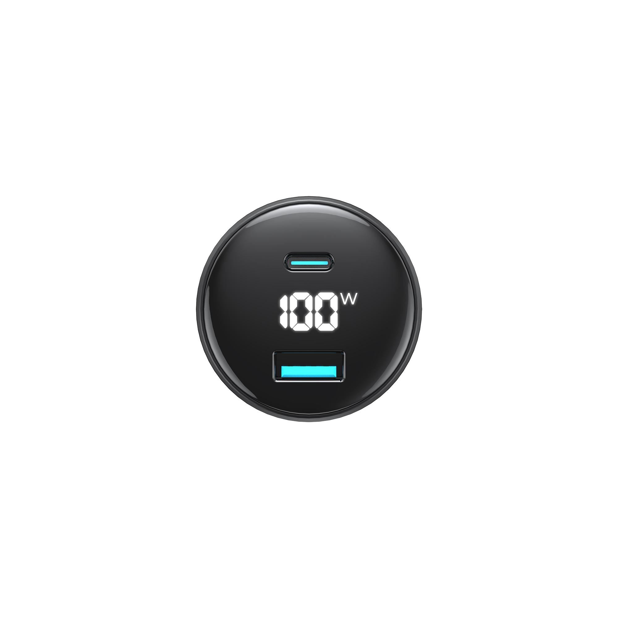 Автомобільний зарядний пристрій HAVIT HV-CC100W 100W USB+USB-C — фото 3 з 5