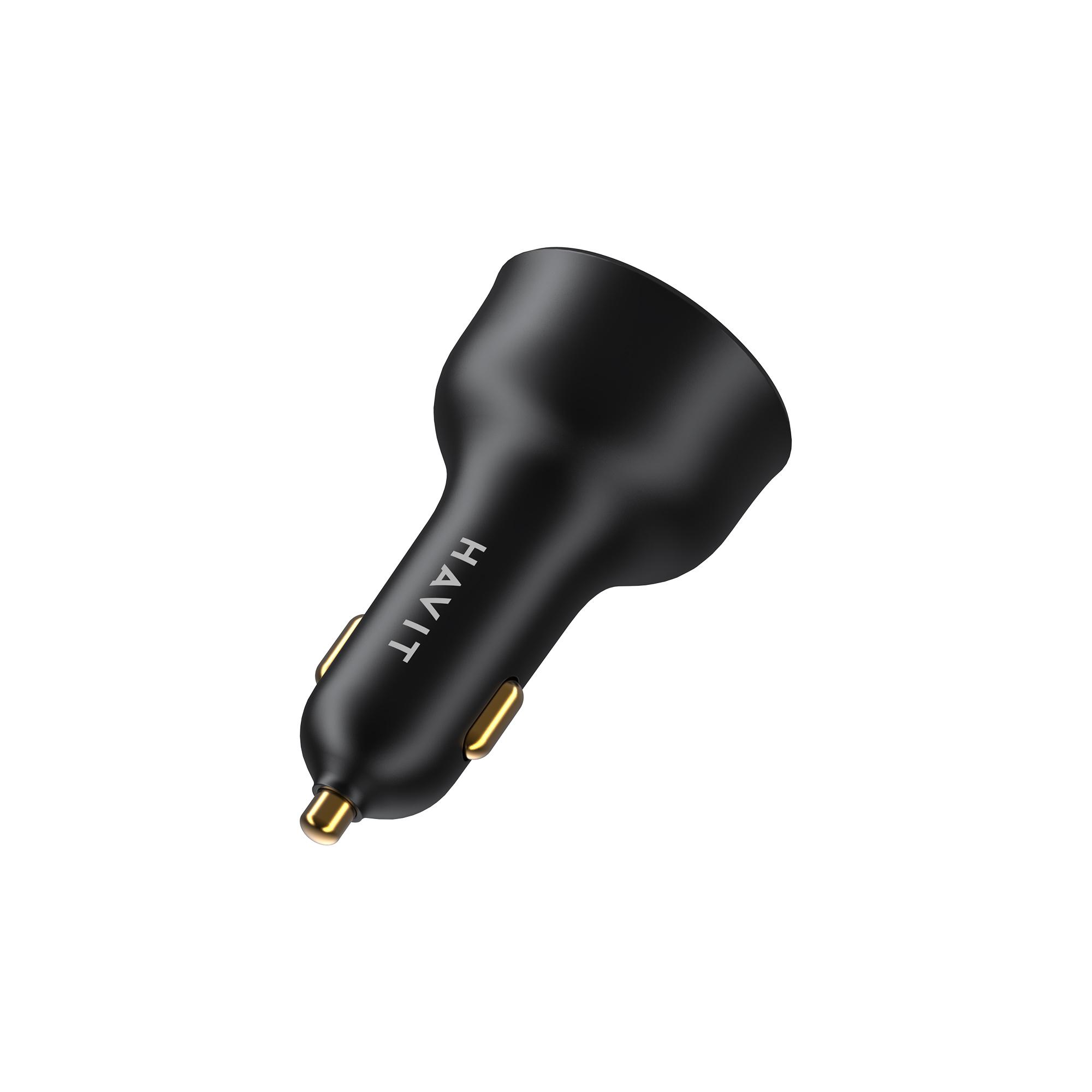 Автомобільний зарядний пристрій HAVIT HV-CC100W 100W USB+USB-C — фото 5 з 5