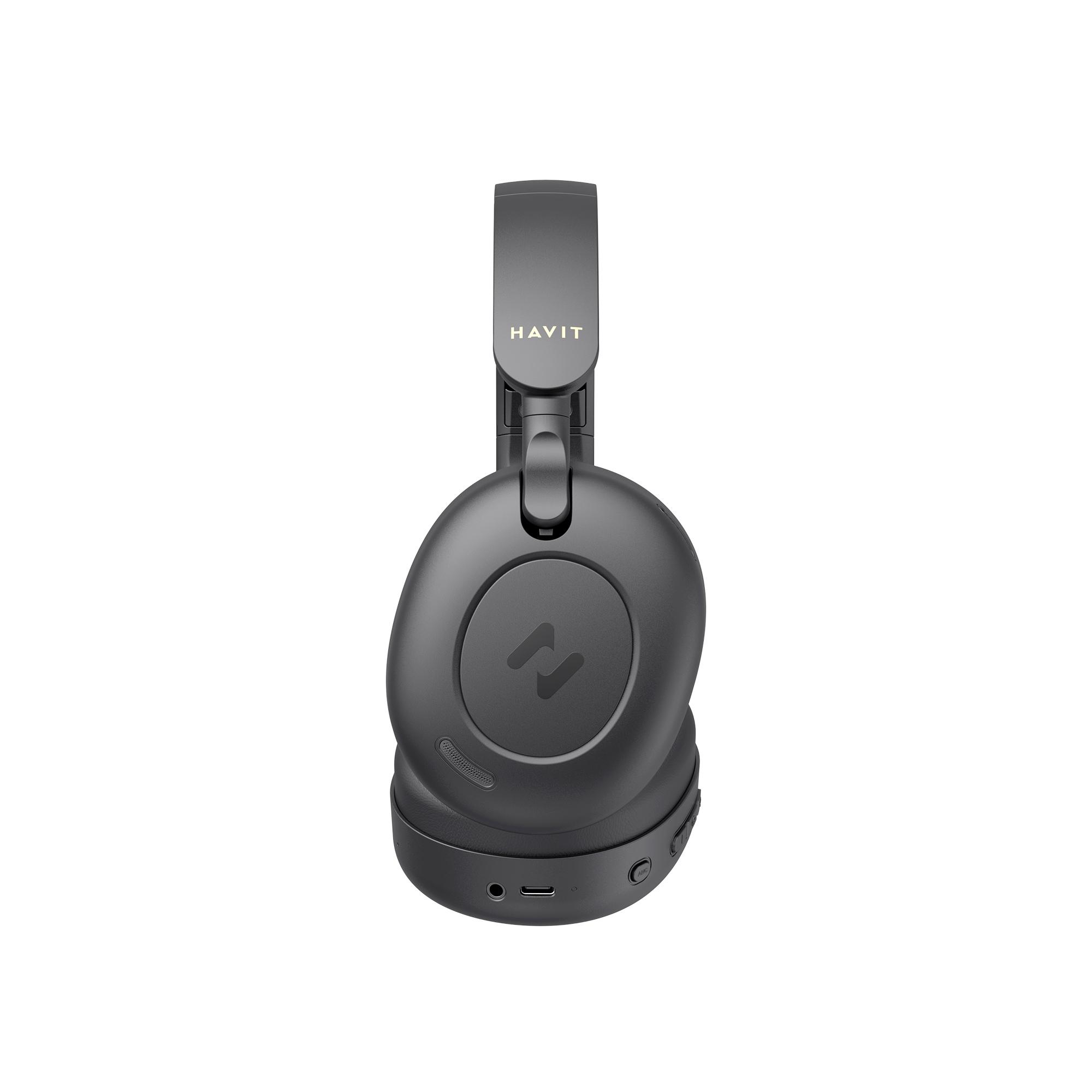 Навушники накладні бездротові HAVIT HV-H655BT PRO ANC Black — фото 4 з 6
