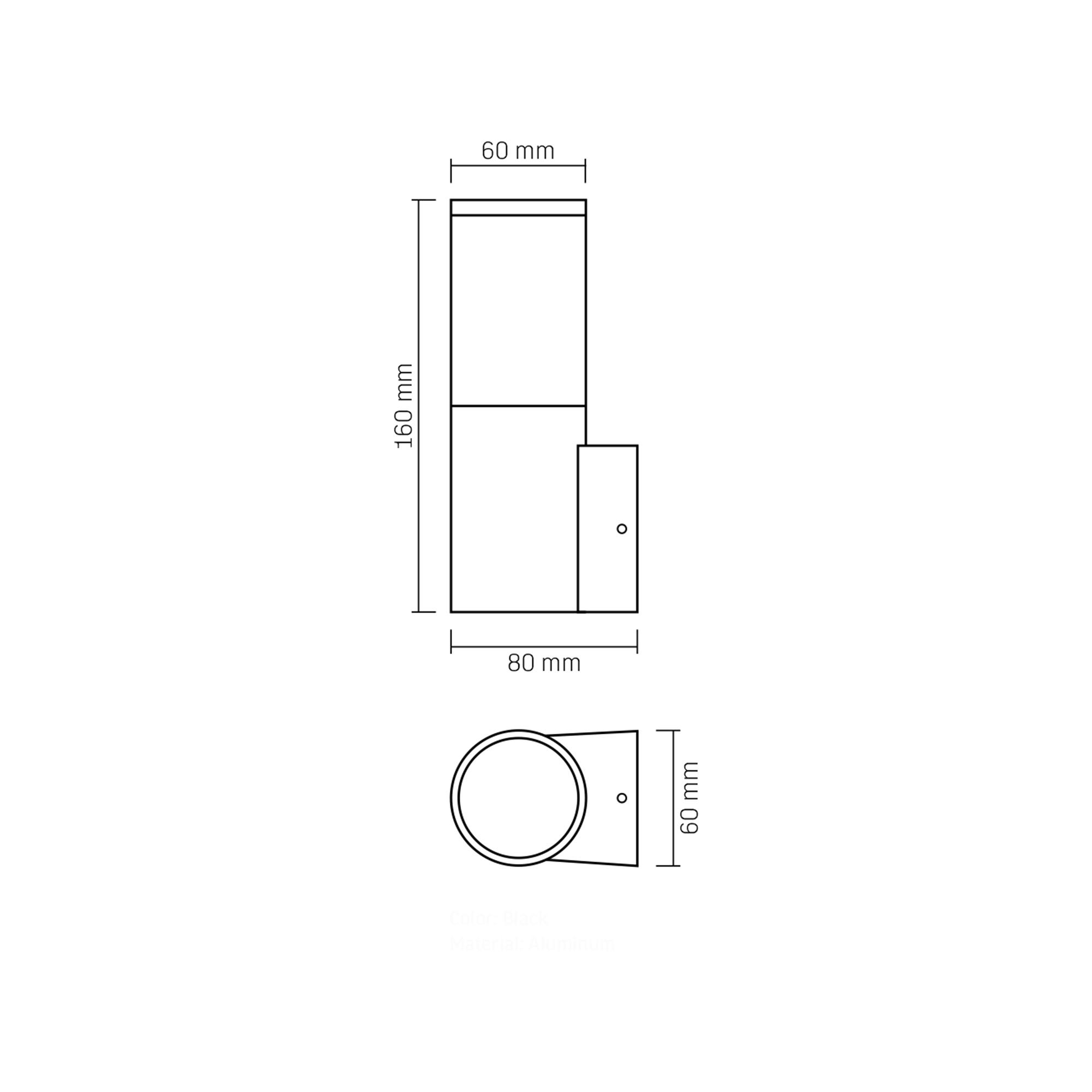 LED Світильник архітектурний AR091B IP54 VIDEX GU10 — фото 6 з 6