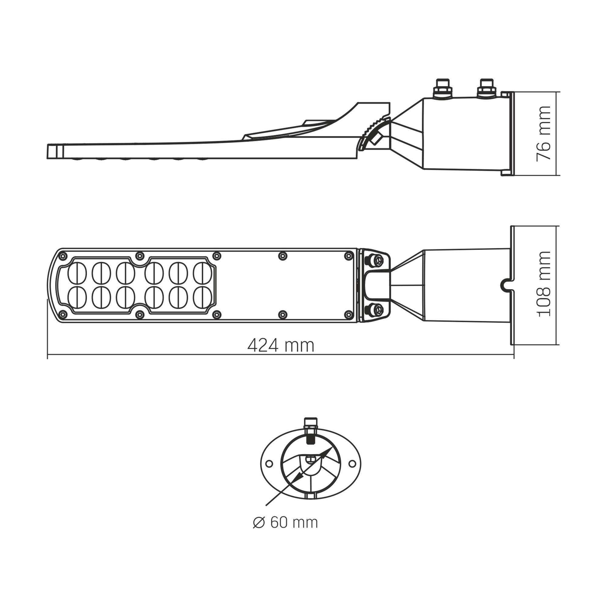 LED ліхтар вуличний VIDEX IP65 SLE18 30W 3000Lm 5000K 220V — фото 8 з 8