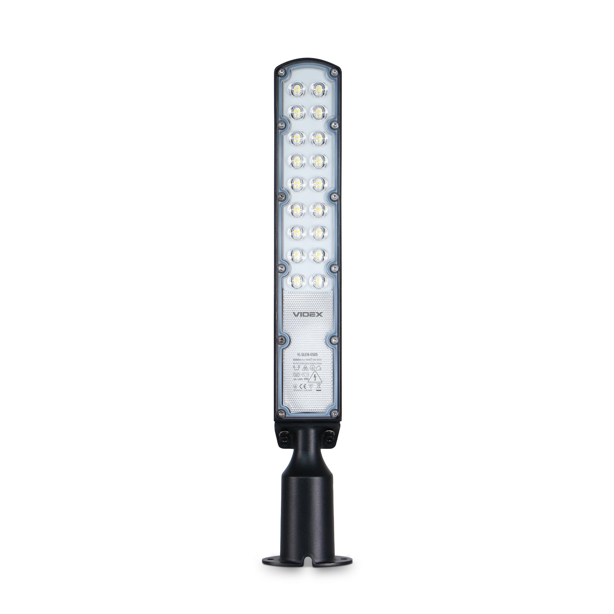 LED ліхтар вуличний VIDEX IP65 SLE18 50W 5000Lm 5000K 220V — фото 2 з 8