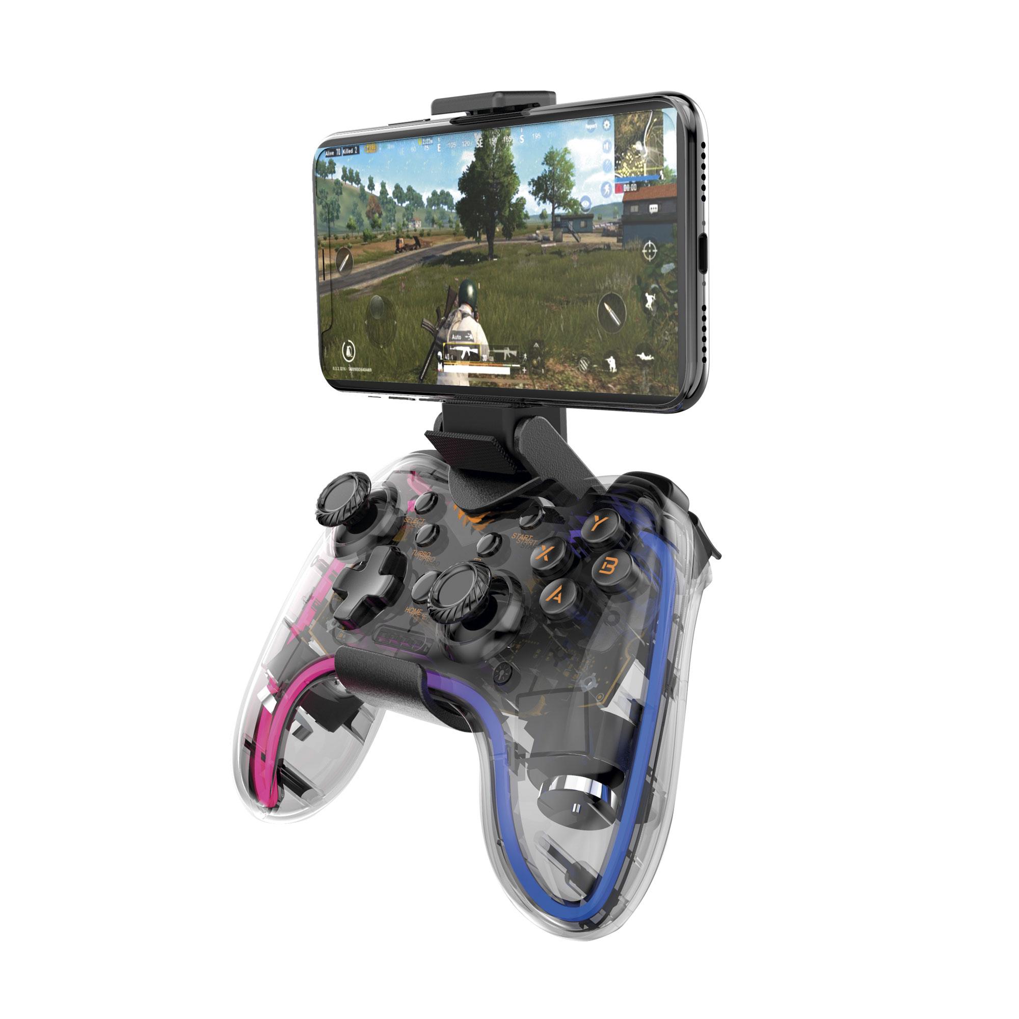 Ігровий бездротовий геймпад HAVIT HV-G180BT RGB Transparent — фото 2 з 6