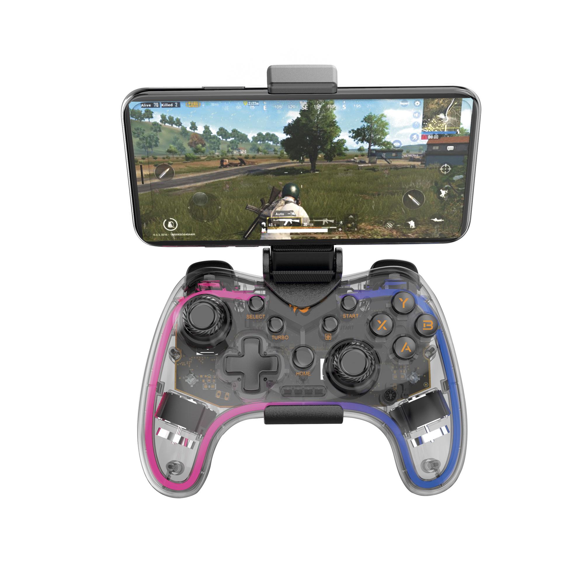 Ігровий бездротовий геймпад HAVIT HV-G180BT RGB Transparent — фото 5 з 6