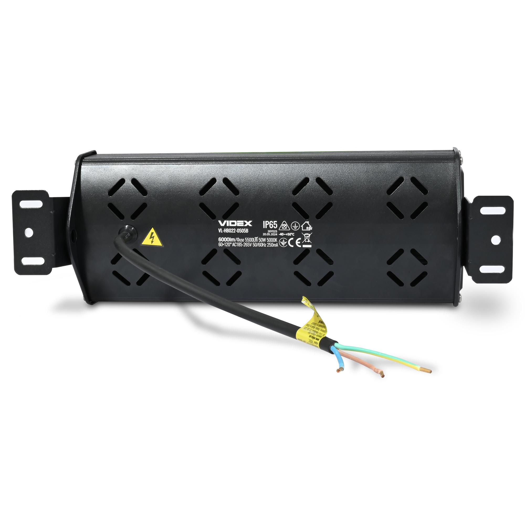 LED світильник висотний лінійний VIDEX HB022 50W 5000K 220V — фото 4 з 10