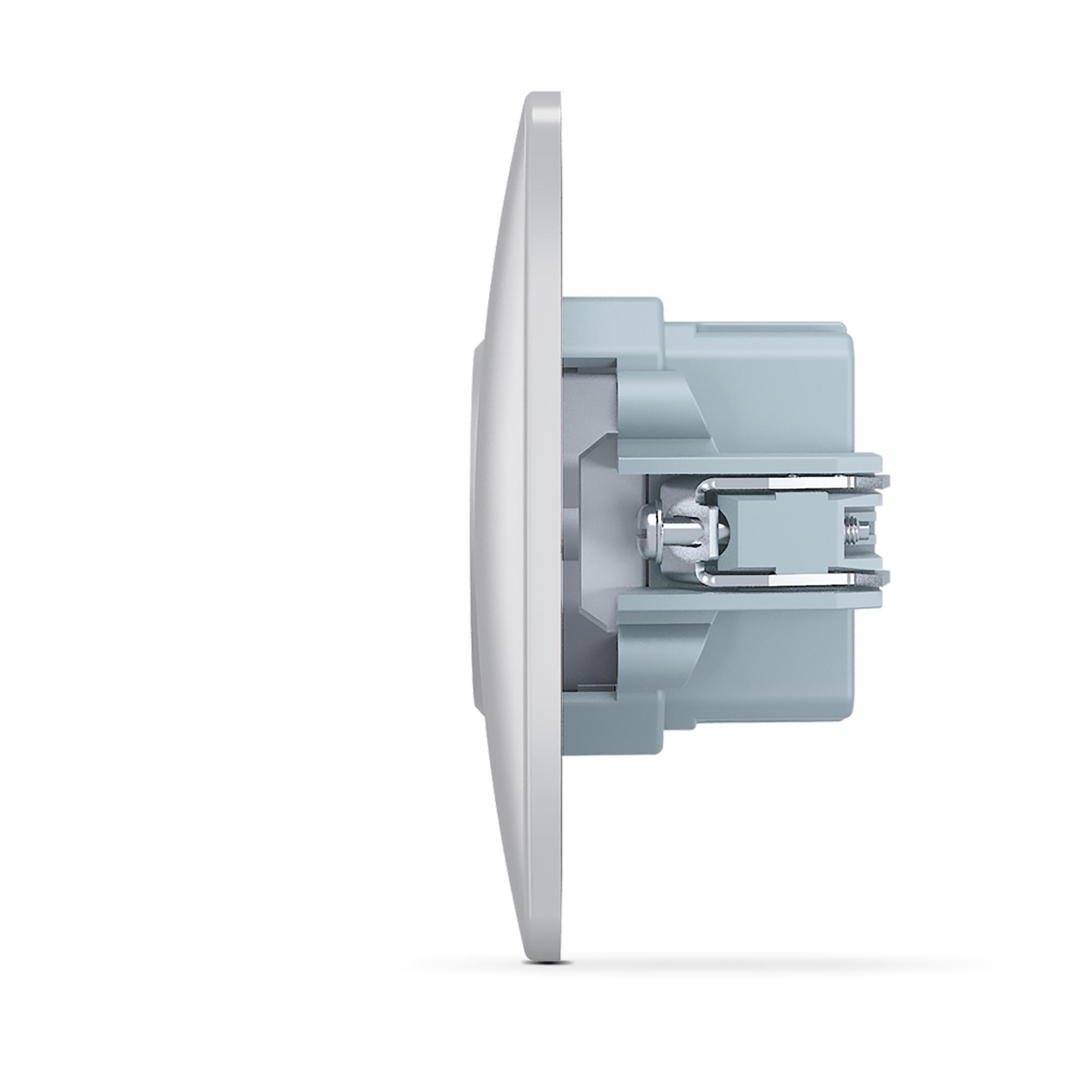 Розетка USB-A + USB-C PD20W срібний шовк VIDEX BINERA — фото 4 з 6
