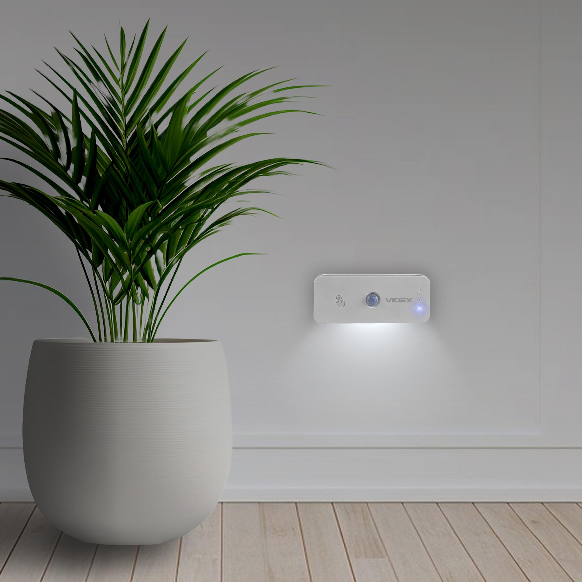LED Світильник акумуляторний з датчиком руху VIDEX VL-NL053W-S — photo 10 of 12