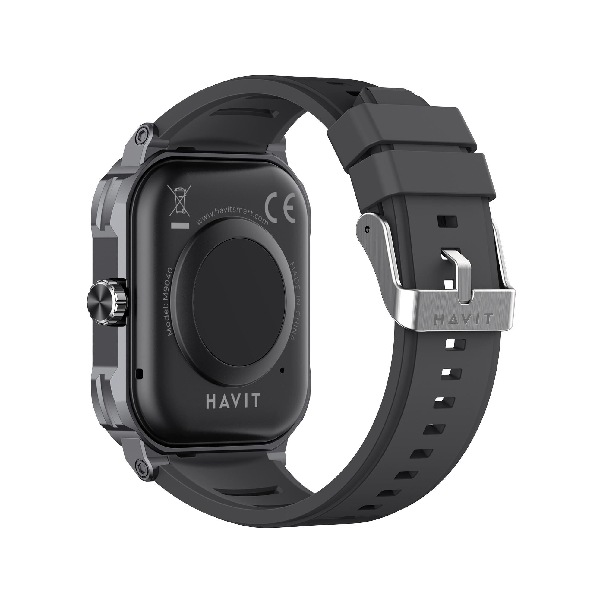Смарт годинник HAVIT HV-M9040S IP67 Bluetooth Call Black — фото 6 з 6