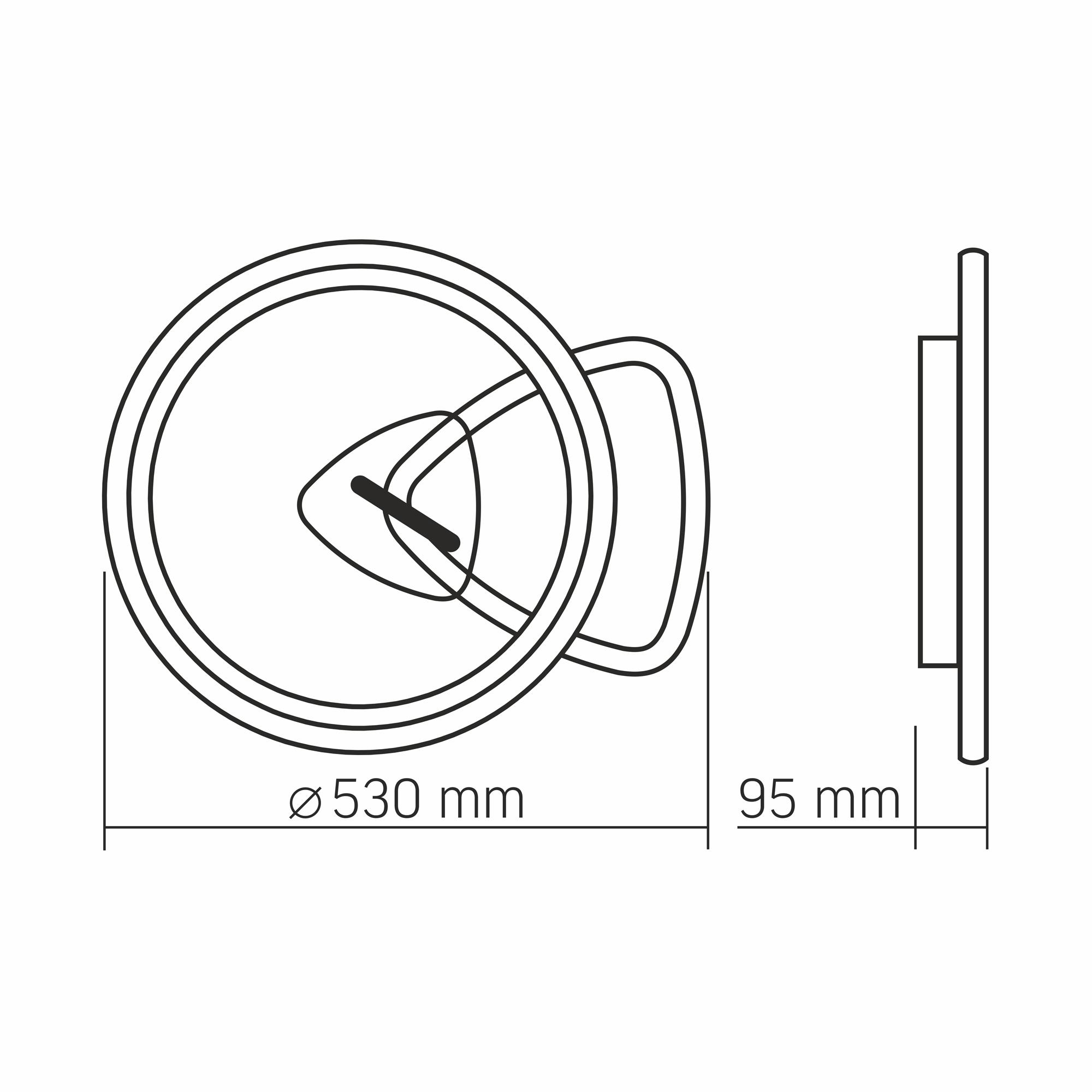 LED світильник функціональний VIDEX DECORA 52W VL-CLD-993-BSL — фото 3 з 3