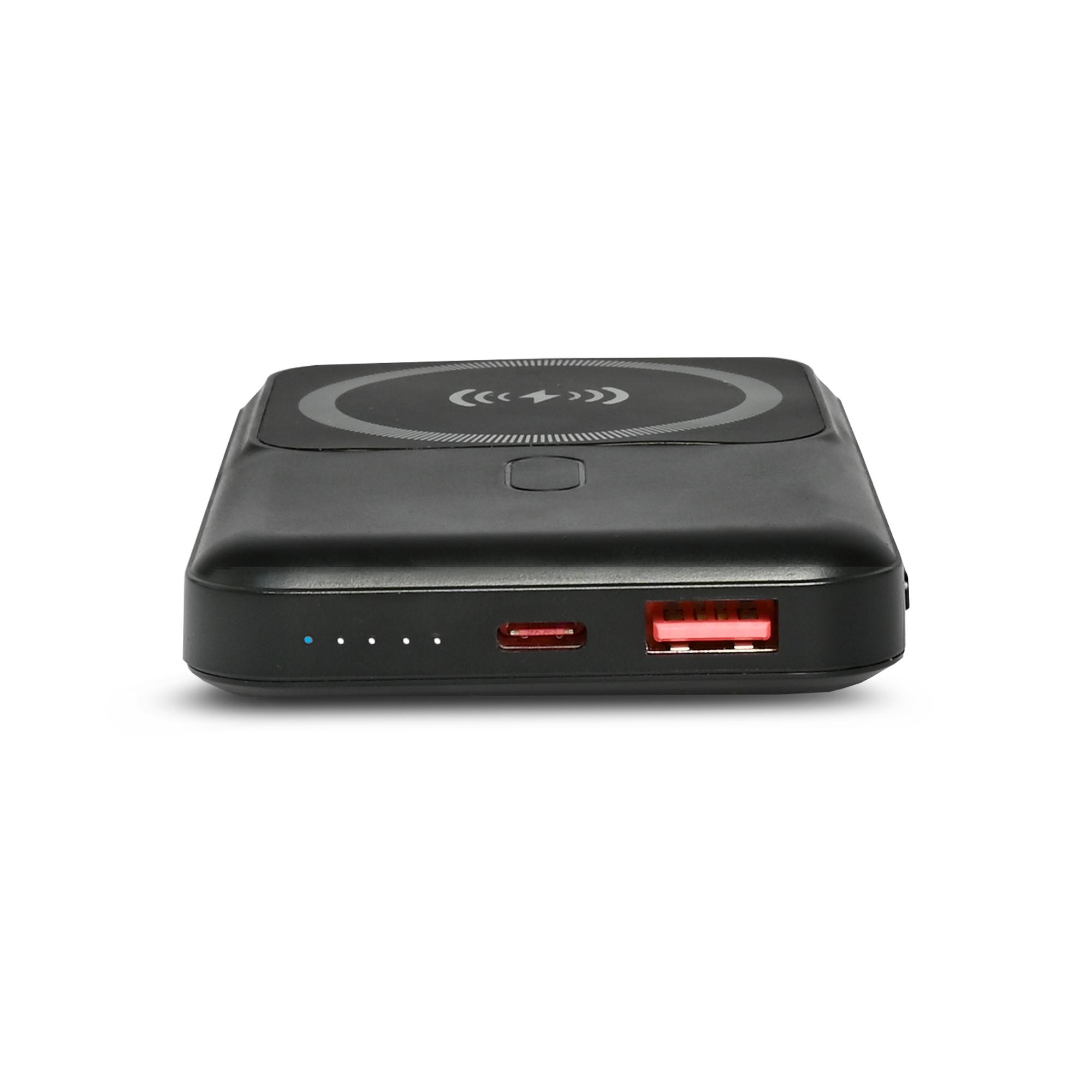 Повербанк з бездротовою зарядкою 10000mAh TITANUM MA02 22.5W Black — фото 4 з 8