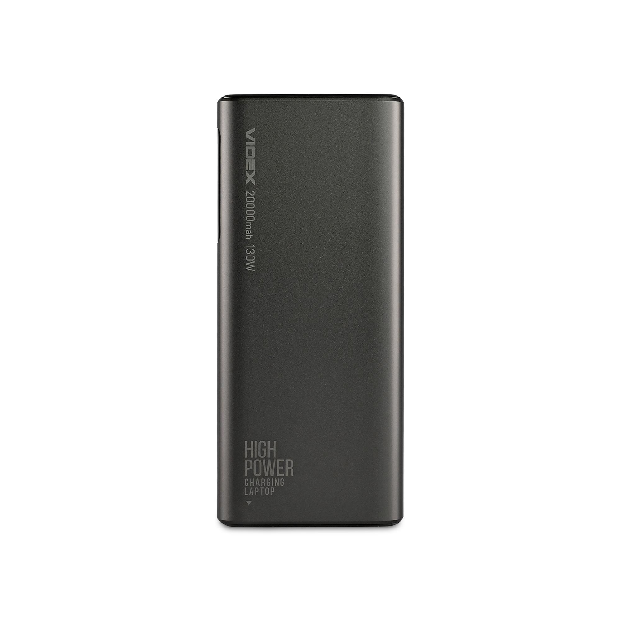 Повербанк 20000mAh VIDEX VPB-323 130W PD100W +Display — фото 3 з 11