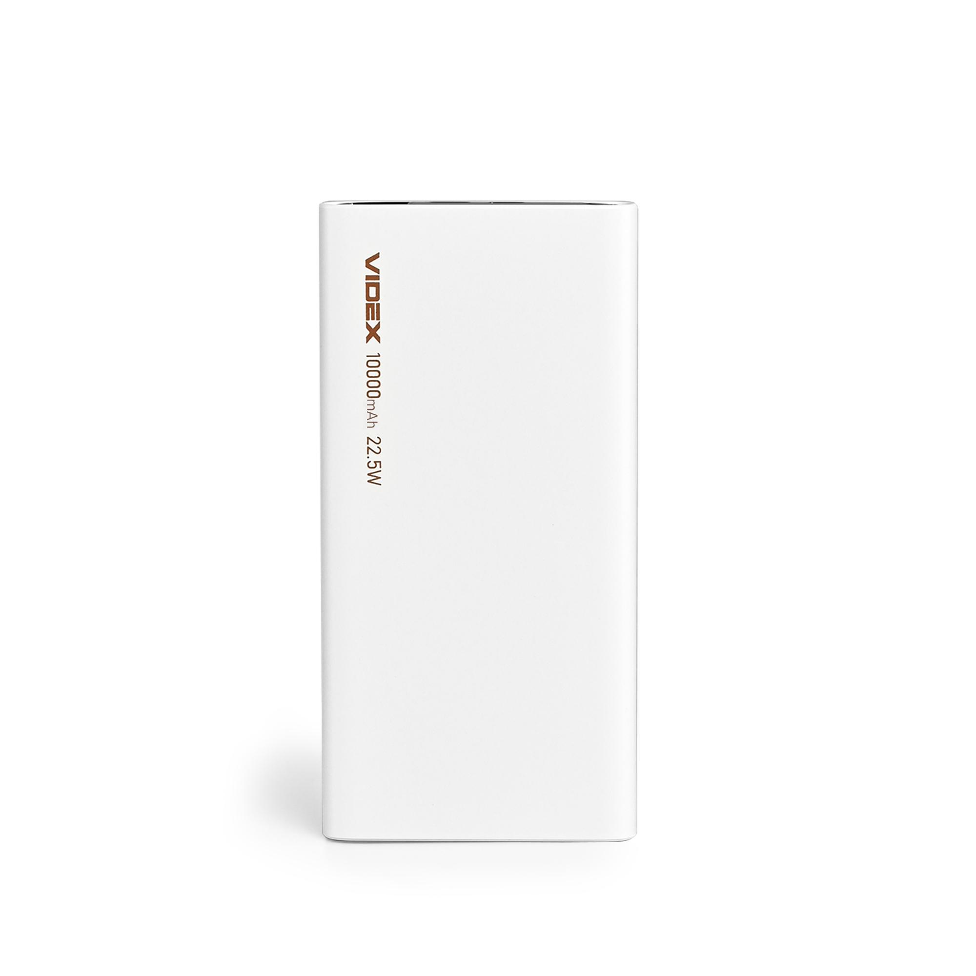 Повербанк 10000mAh VIDEX VPB-310 22.5W White — фото 2 з 7