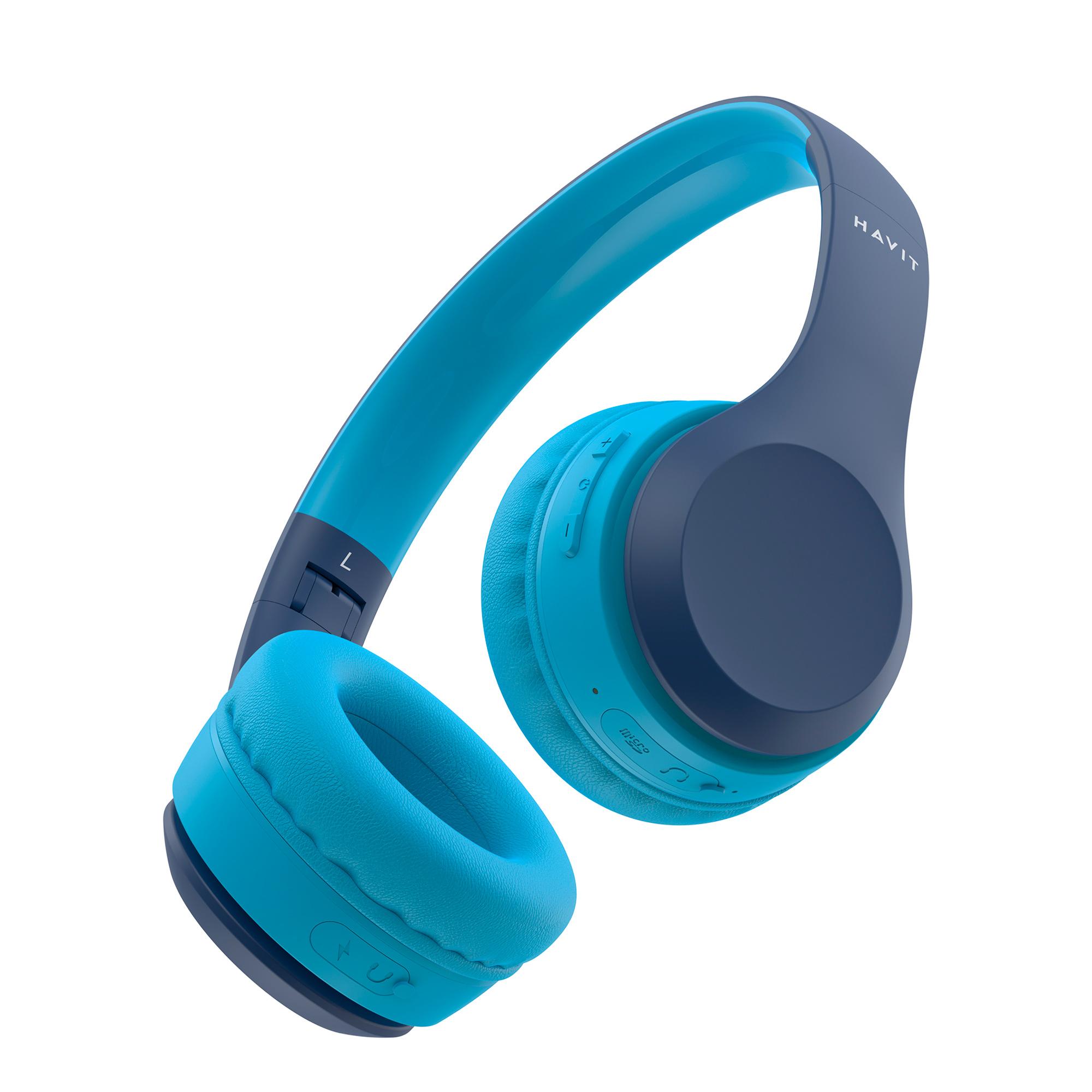Навушники дитячі накладні бездротові HAVIT HV-H626BT Blue — фото 5 з 5