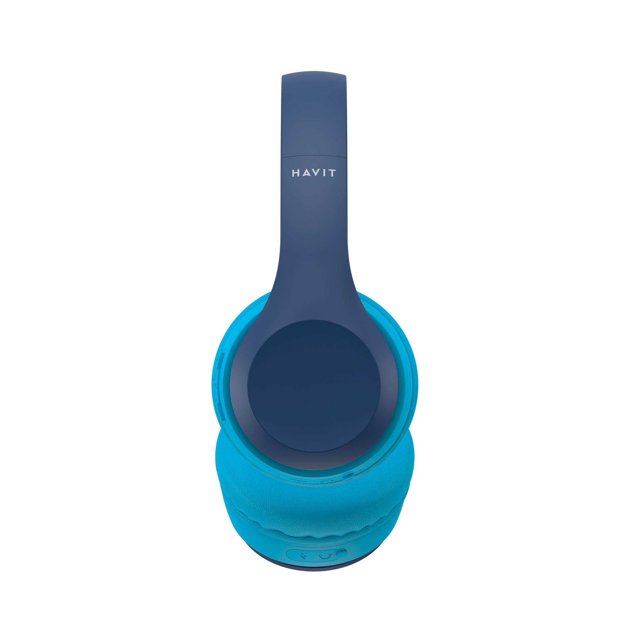 Навушники дитячі накладні бездротові HAVIT HV-H626BT Blue — фото 4 з 5