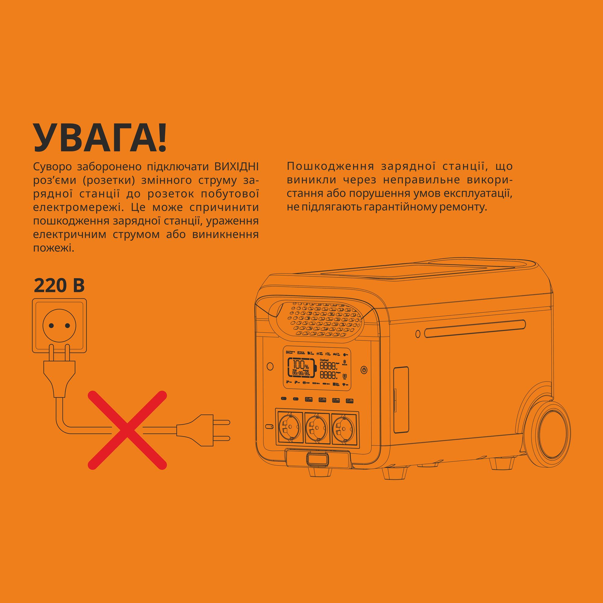 Портативна зарядна станція VIDEX OASIS 3000W 2560Wh (VPS-SG1-3KW) — фото 14 з 15