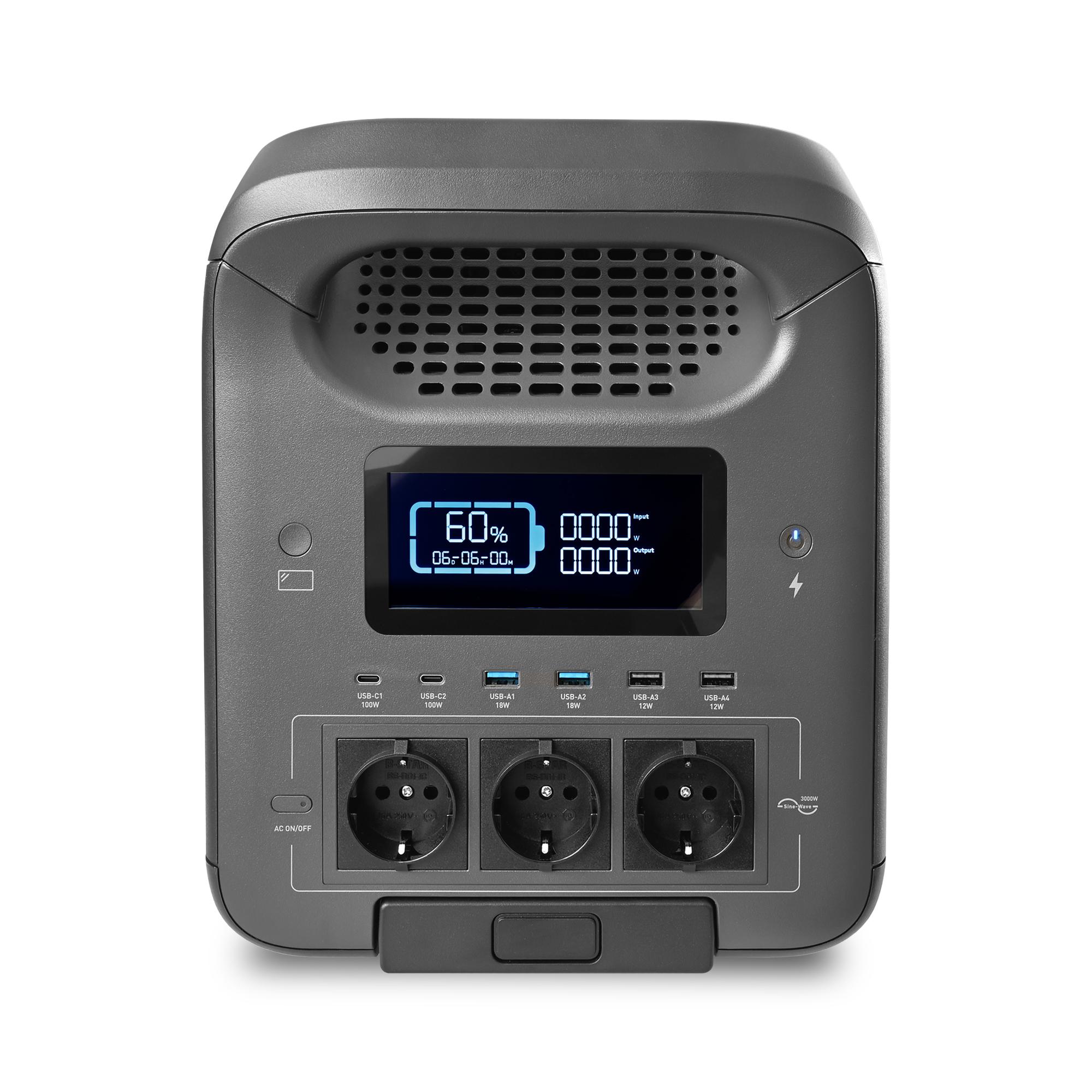 Портативна зарядна станція VIDEX OASIS 3000W 2560Wh (VPS-SG1-3KW) — фото 2 з 15