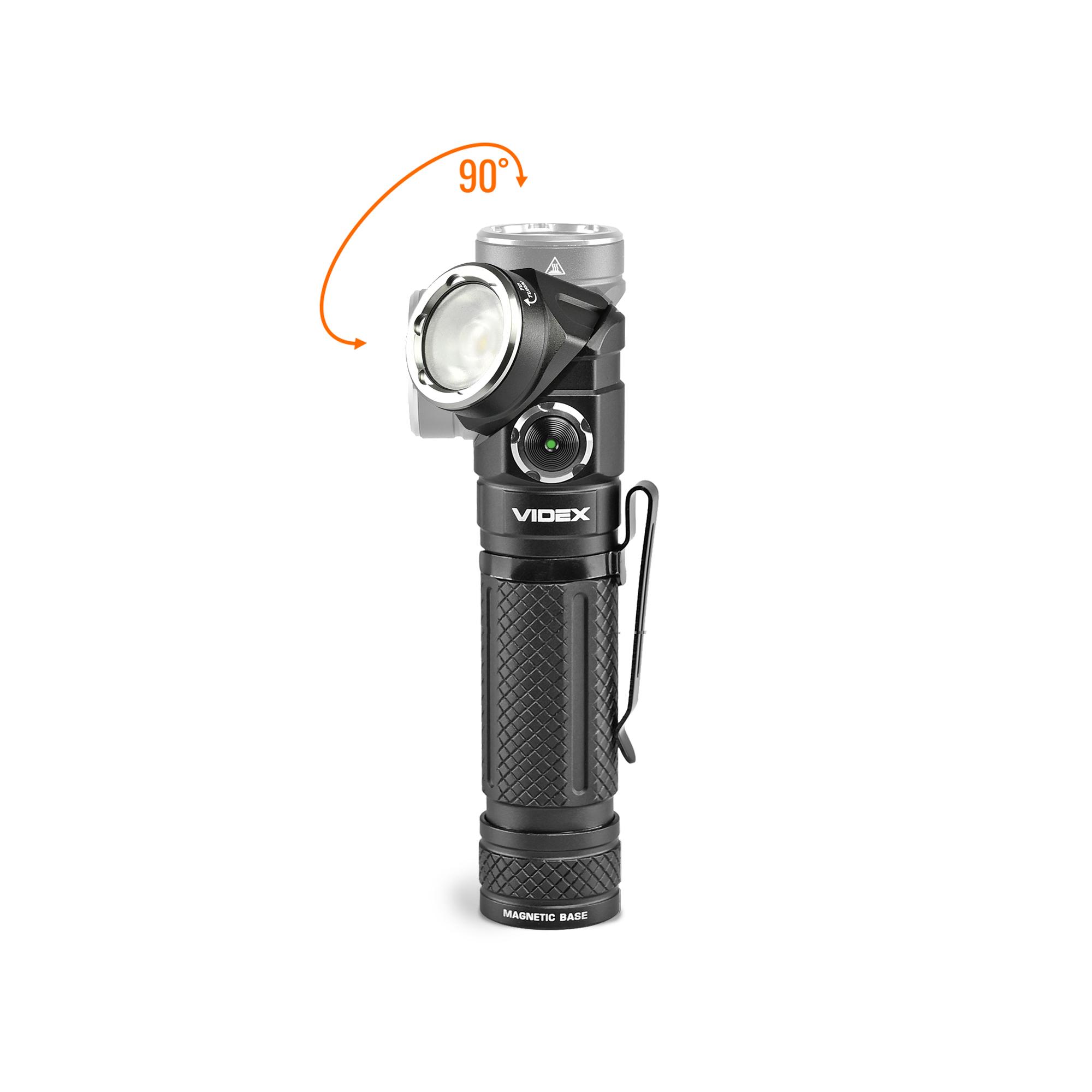 Портативний світлодіодний ліхтарик VIDEX VLF-A232R 1000Lm 5000K — фото 4 з 18
