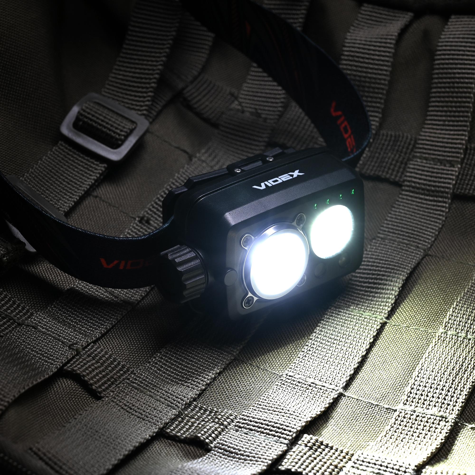Налобний світлодіодний ліхтарик VIDEX VLF-H189 600Lm 5000K — фото 18 з 19