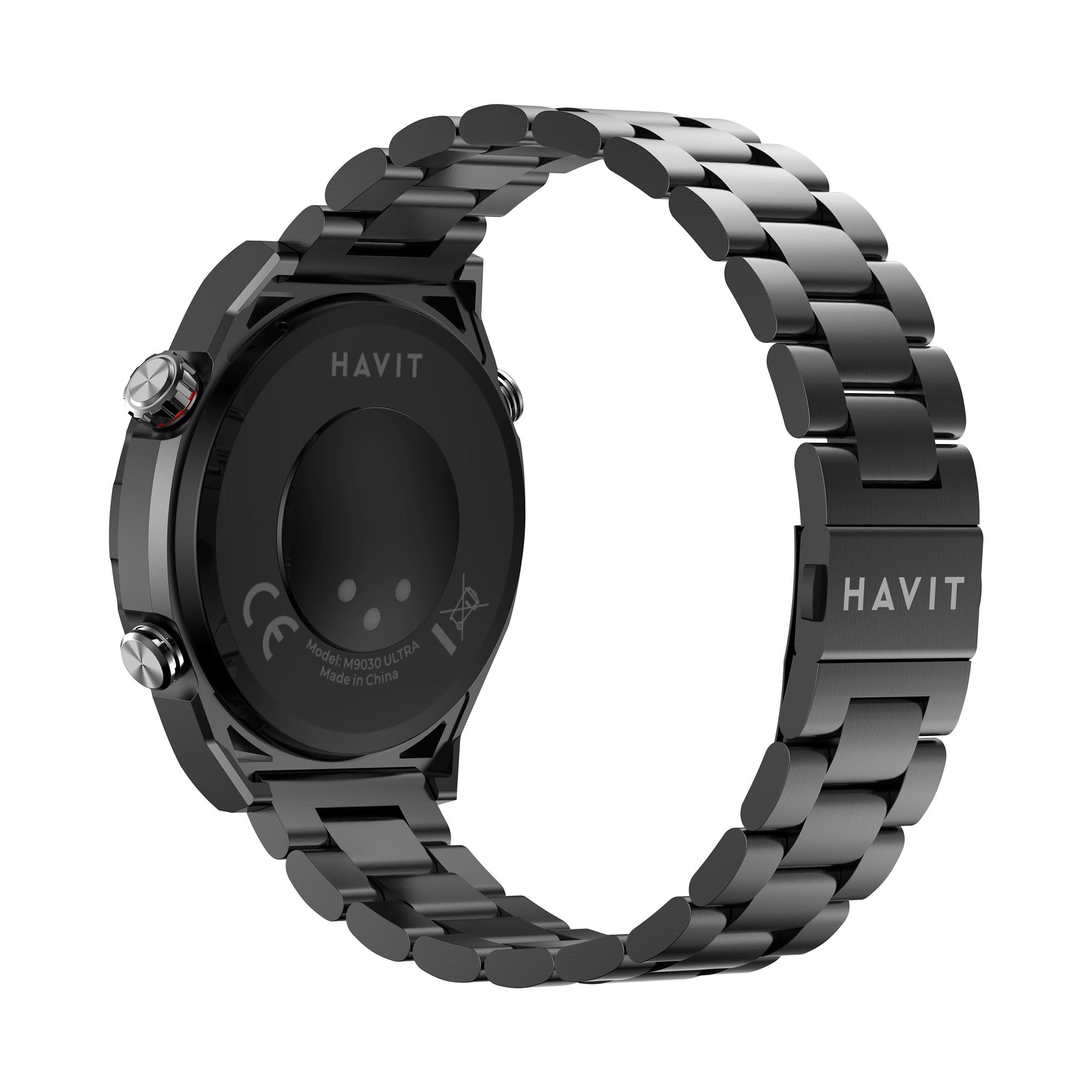 Смарт годинник HAVIT HV-M9030 Ultra IP68 Bluetooth Call Black — фото 5 з 5