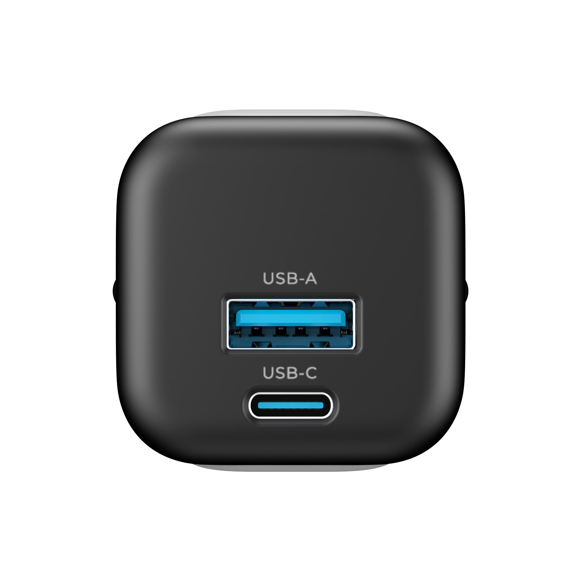Зарядний пристрій HAVIT HV-UC230 GaN 33W USB-A+USB-C Black — фото 3 з 5