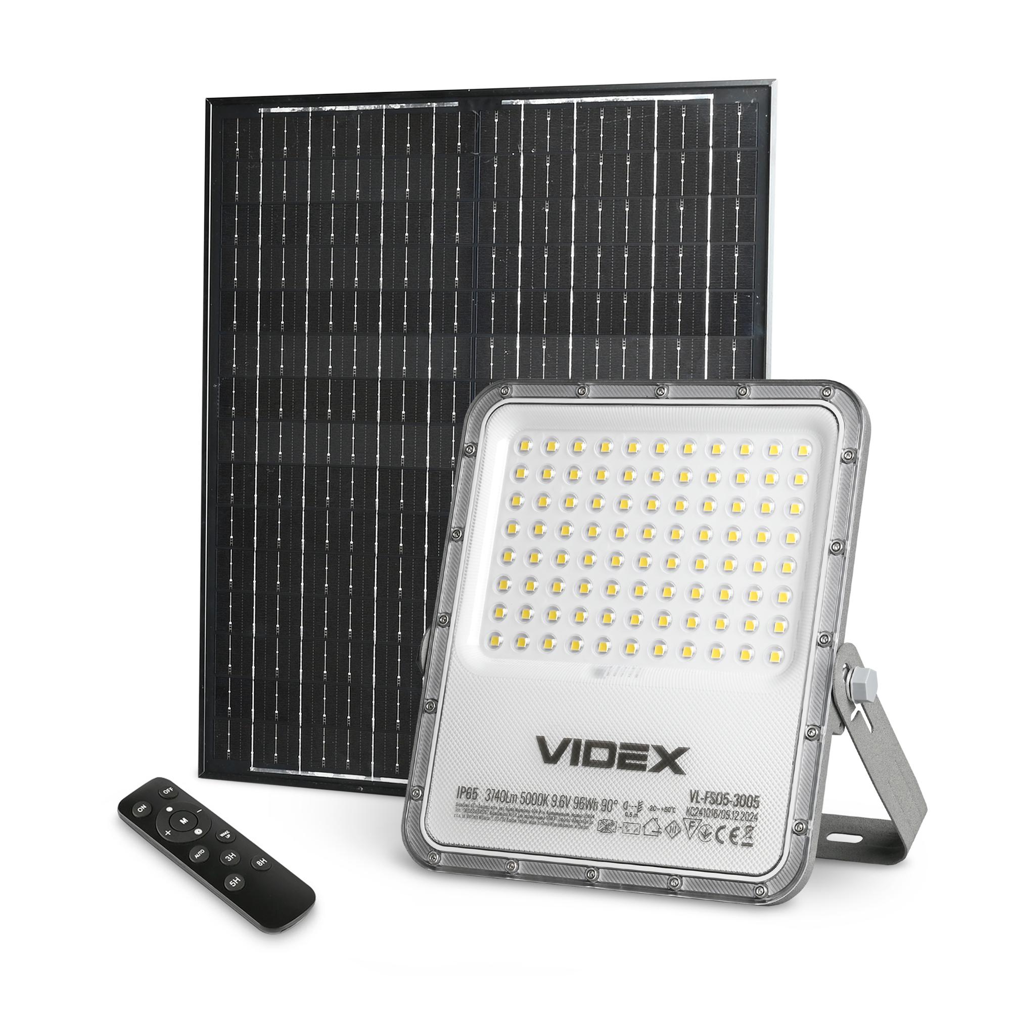 LED прожектор автономний VIDEX VL-FSO5-3005 3740Lm 5000K — фото 3 з 9