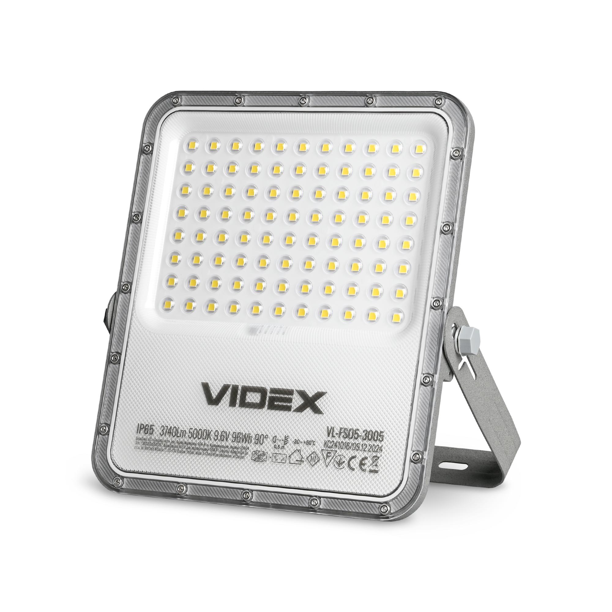 LED прожектор автономний VIDEX VL-FSO5-3005 3740Lm 5000K — фото 2 з 9