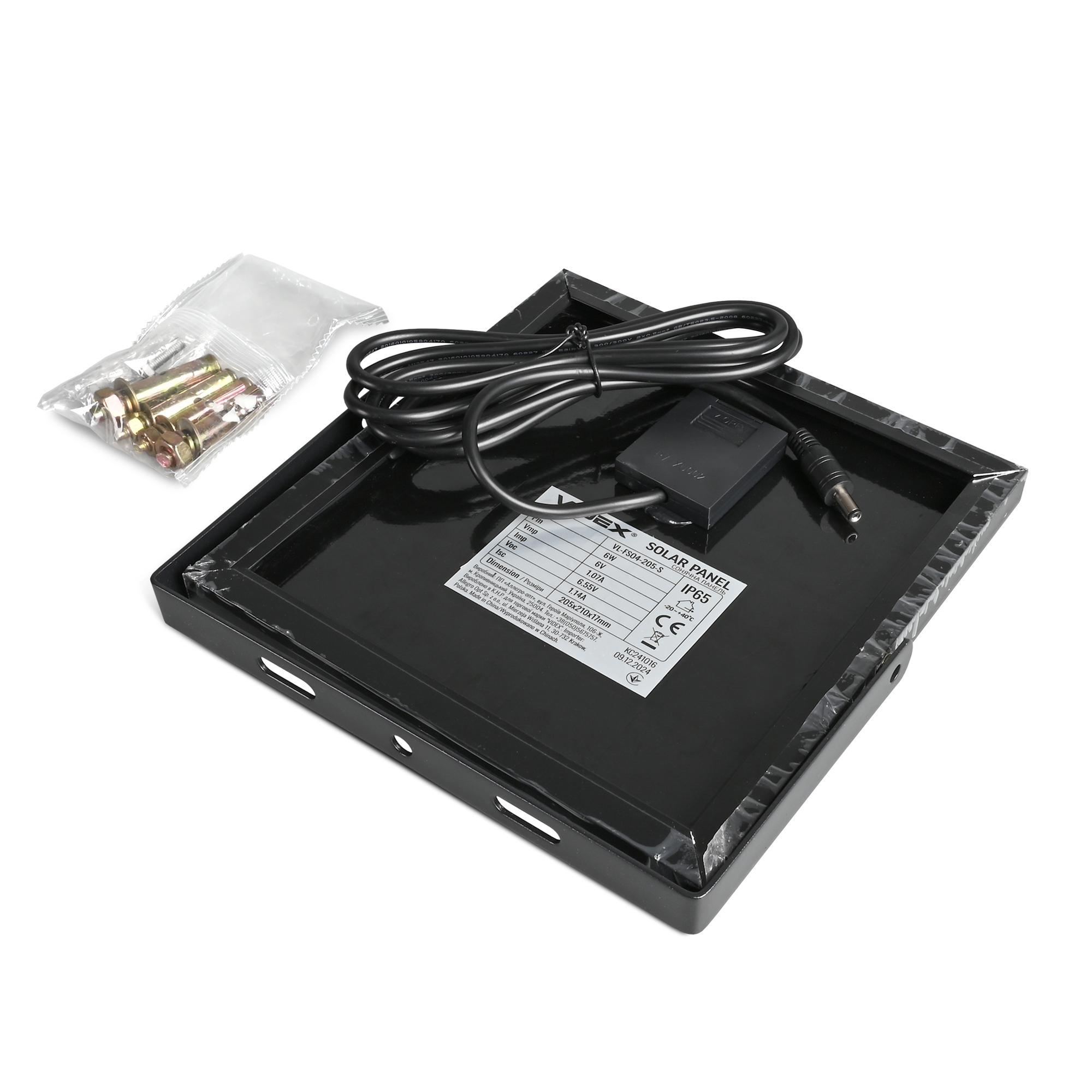 LED прожектор автономний VIDEX VL-FSO4-205-S 1400Lm 5000K — фото 7 з 9
