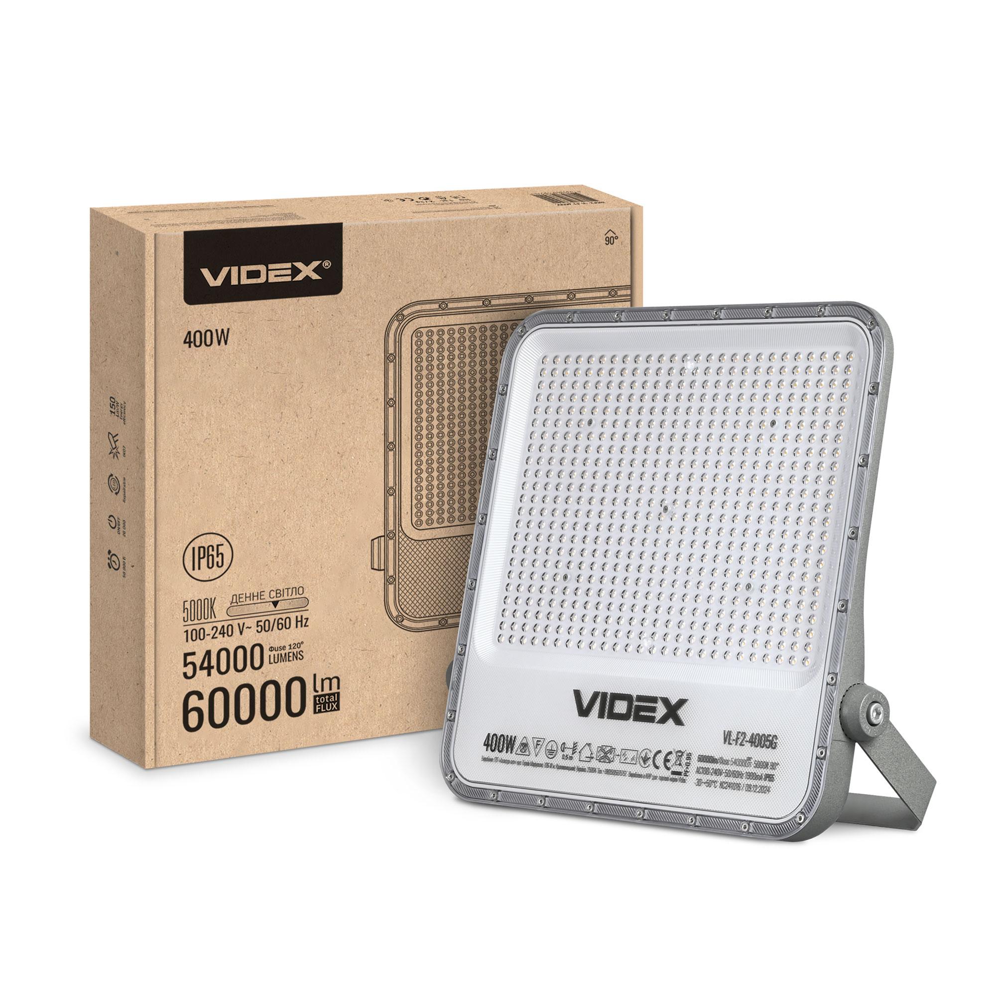 LED прожектор VIDEX PREMIUM F2 400W 5000K 220V — фото 1 з 7