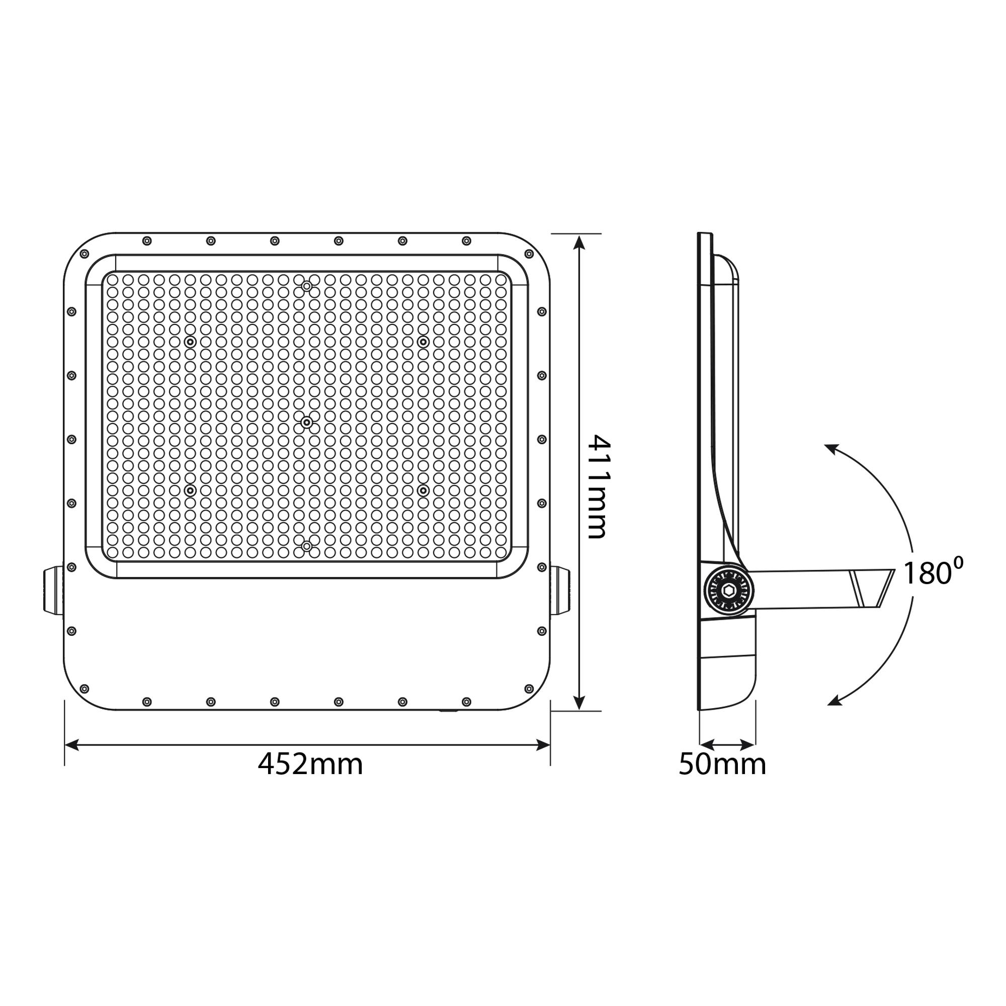 LED прожектор VIDEX PREMIUM F2 400W 5000K 220V — фото 7 з 7