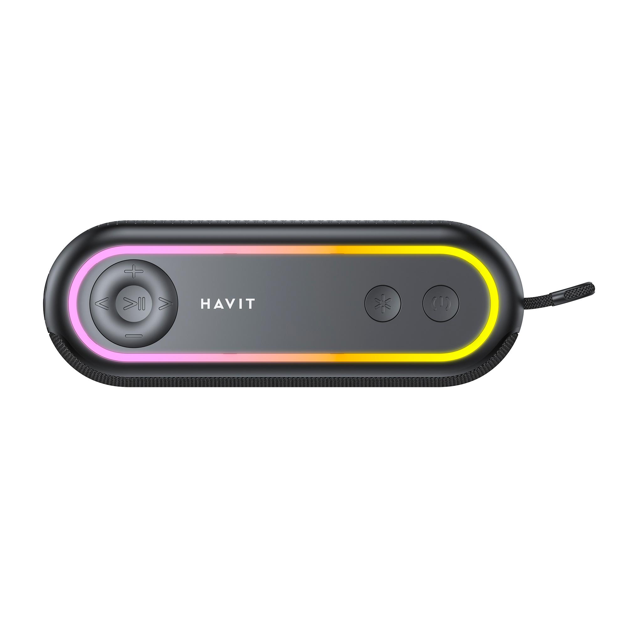 Портативна колонка HAVIT HV-SK810BT IPX5 12W RGB Black — фото 3 з 3