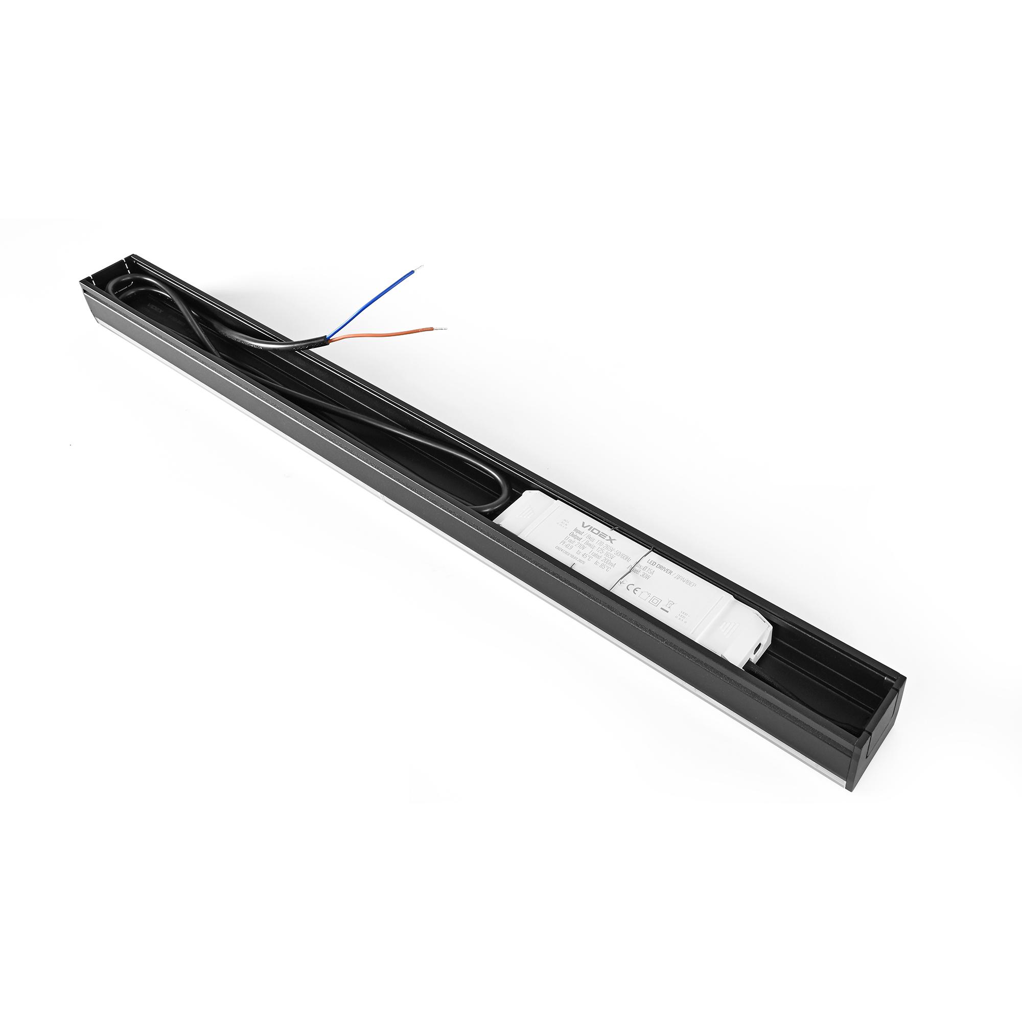 LED світильник лінійний VIDEX BN03 30W 0.6М 5000K 220V Black — фото 11 з 24