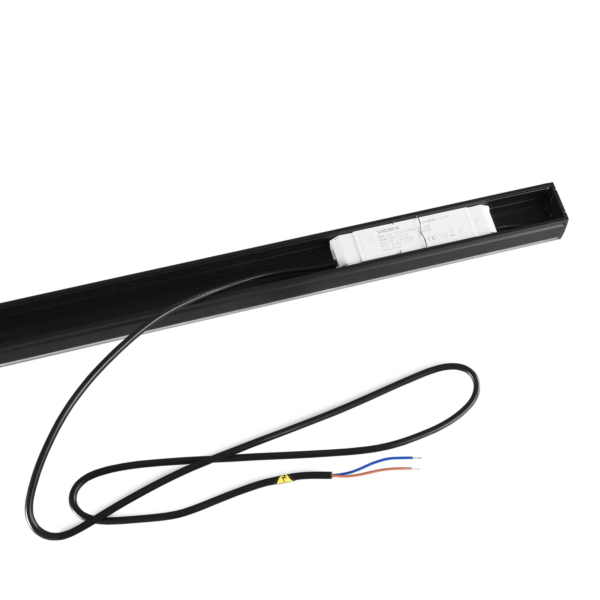 LED світильник лінійний VIDEX BN03 30W 0.6М 5000K 220V Black — фото 13 з 24