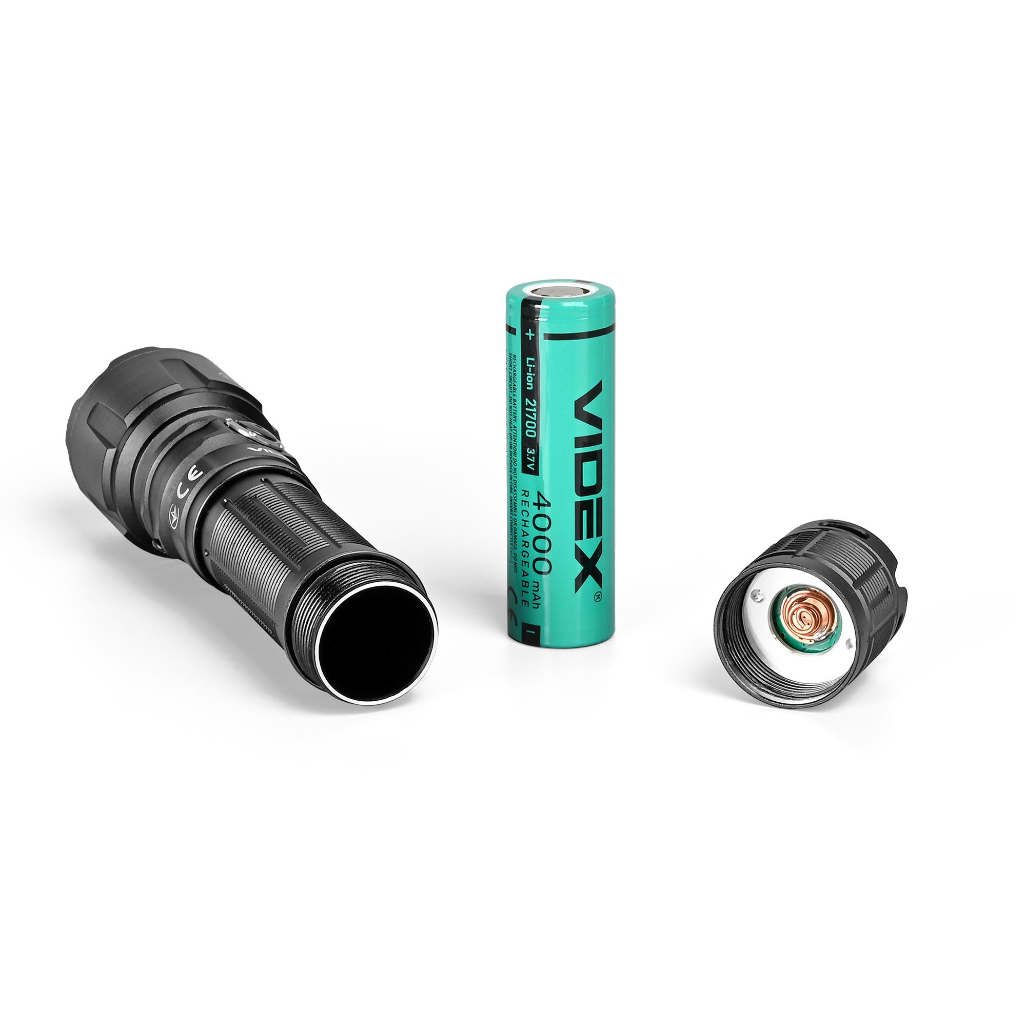 Портативний світлодіодний ліхтарик VIDEX VLF-A376 3600Lm 5000K — фото 15 з 21