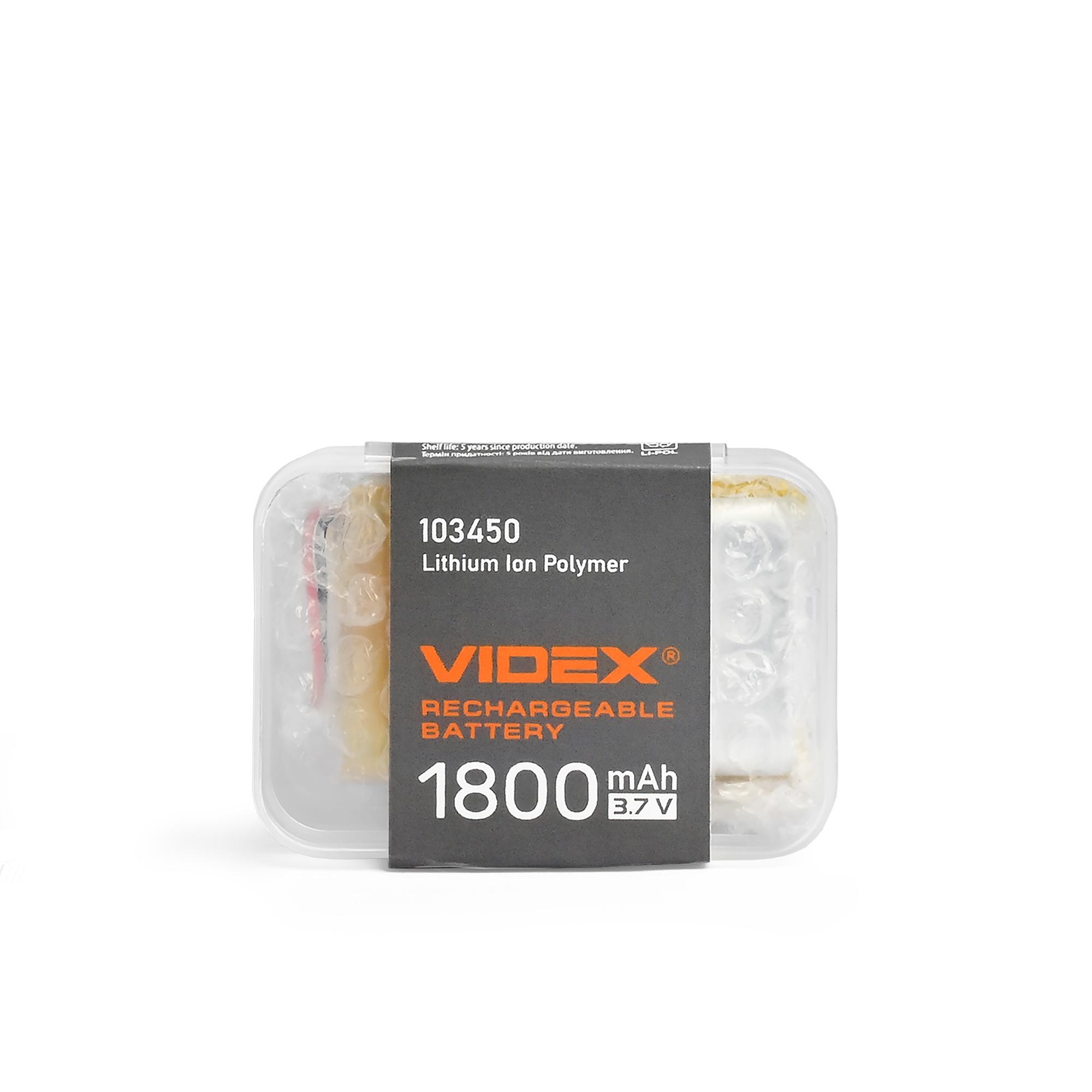 Акумулятор VIDEX Li-pol VLF-B103450-18 1800mAh 1шт — фото 7 з 7