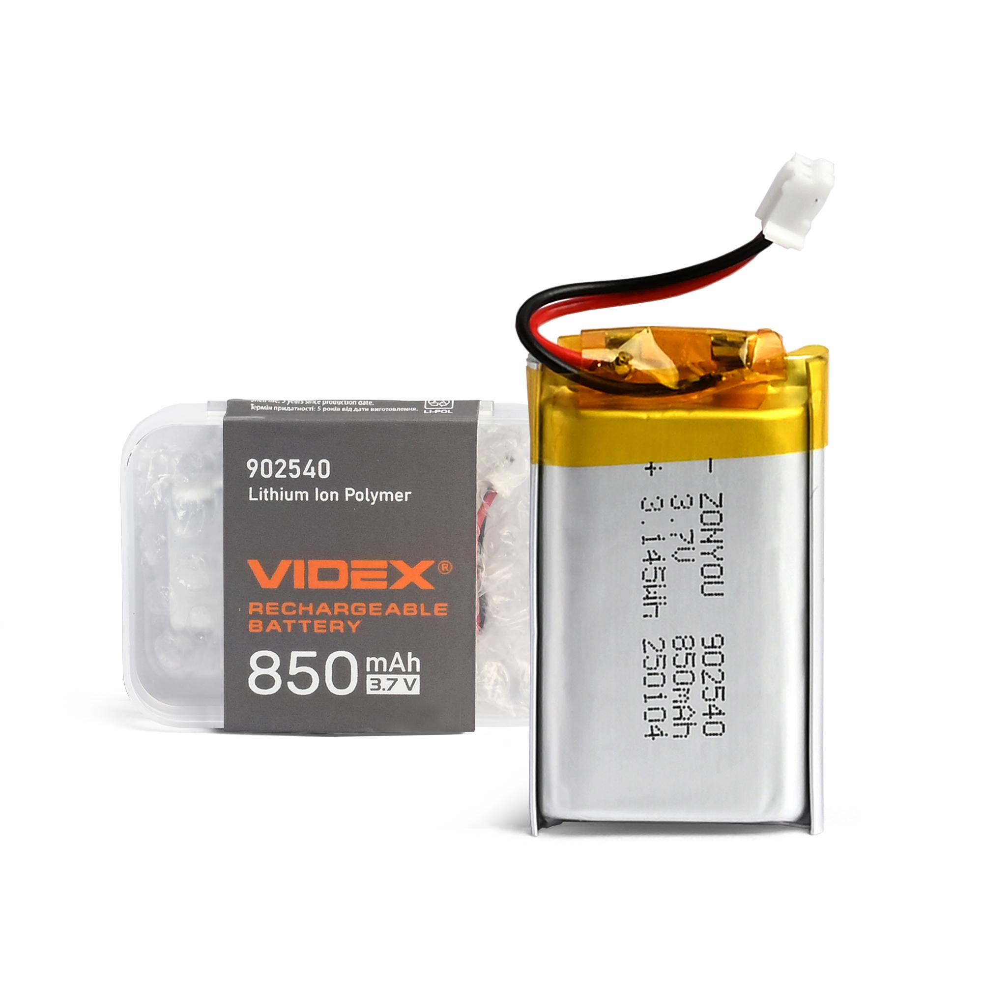 Акумулятор VIDEX Li-pol VLF-B902540-85 850mAh 1шт